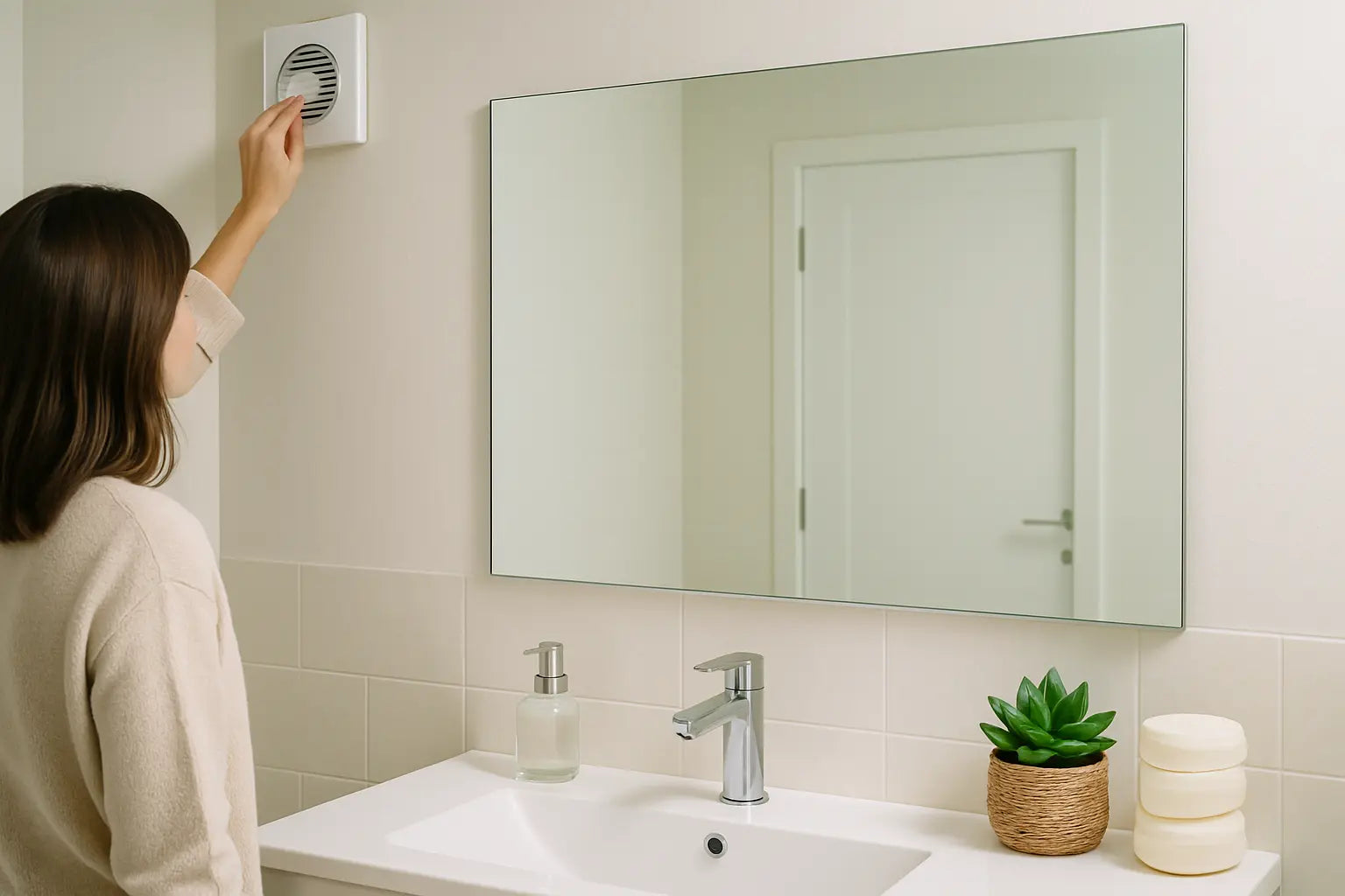 Comment éviter la buée sur le miroir de la salle de bains sans chauffage?