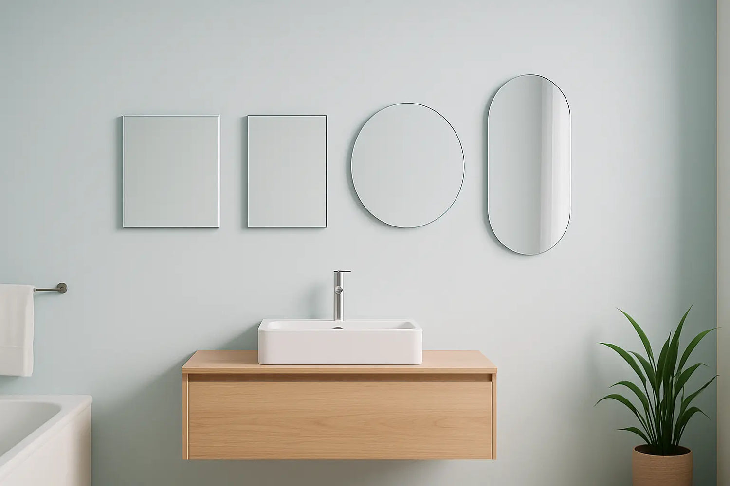 Quelle taille de miroir de salle de bain convient à un lavabo de 60 cm ?