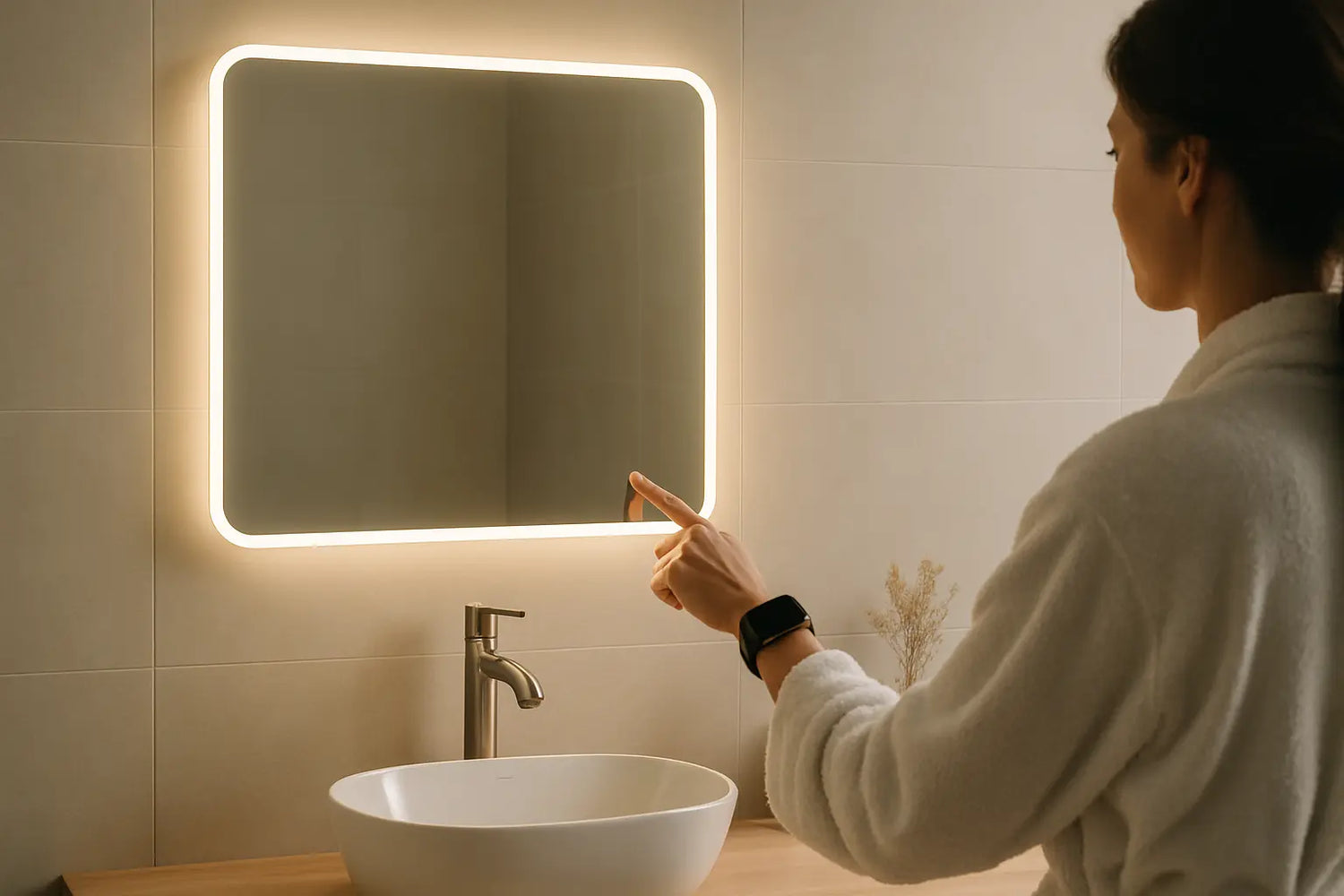 Un éclairage à intensité réglable sur un miroir de salle de bains est-il utile?