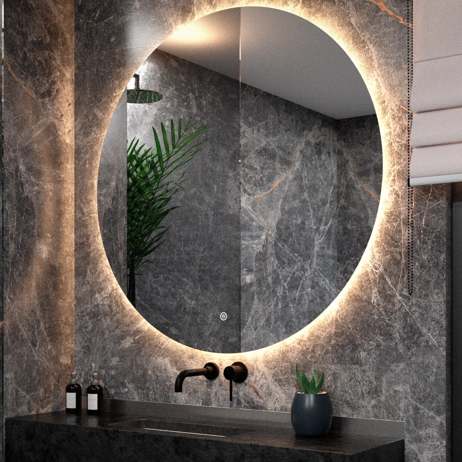 Miroir de salle de bains - 120 cm - Sans cadre