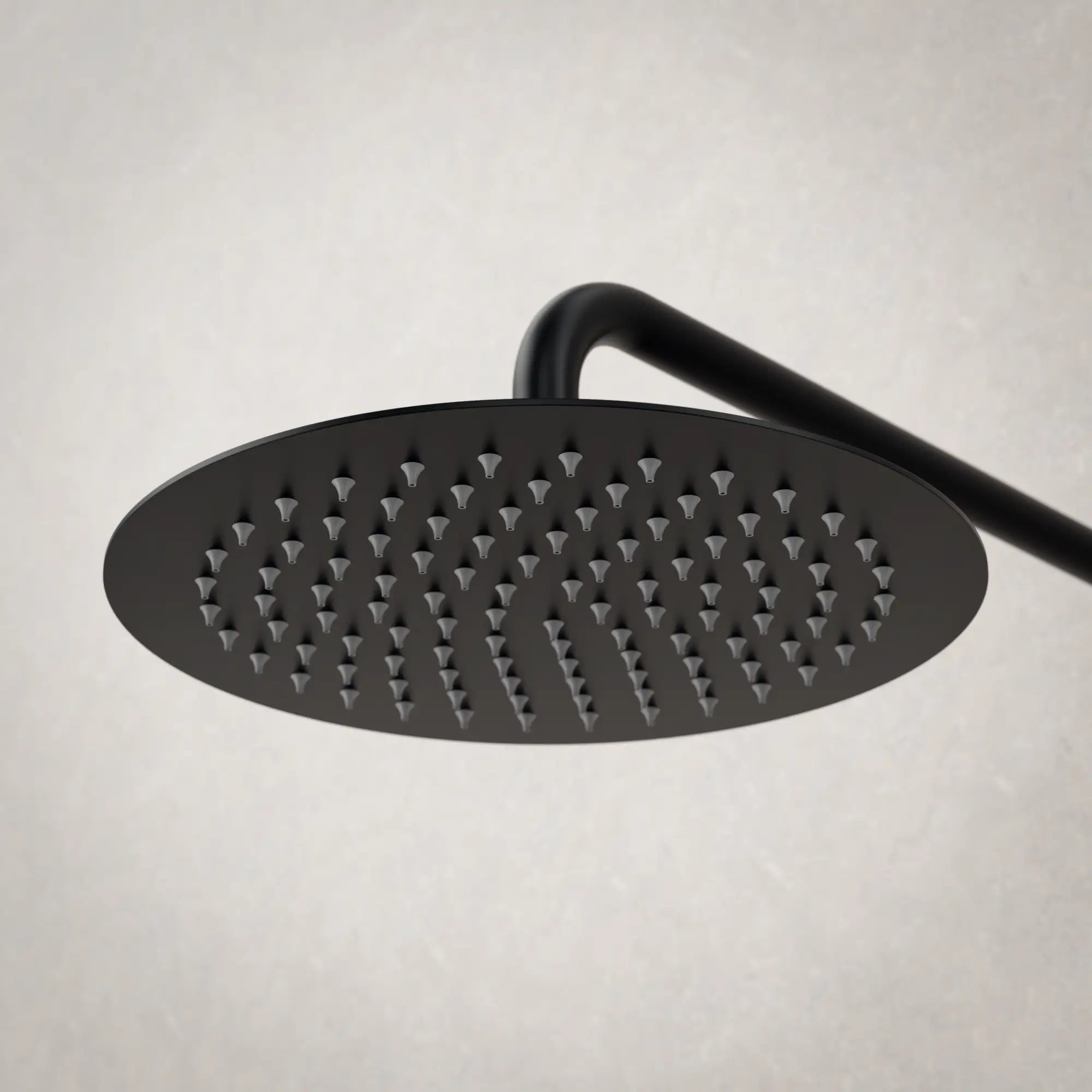 Douche de pluie encastrée Riva - noir mat avec robinet thermostatique - 25 cm - Précommander