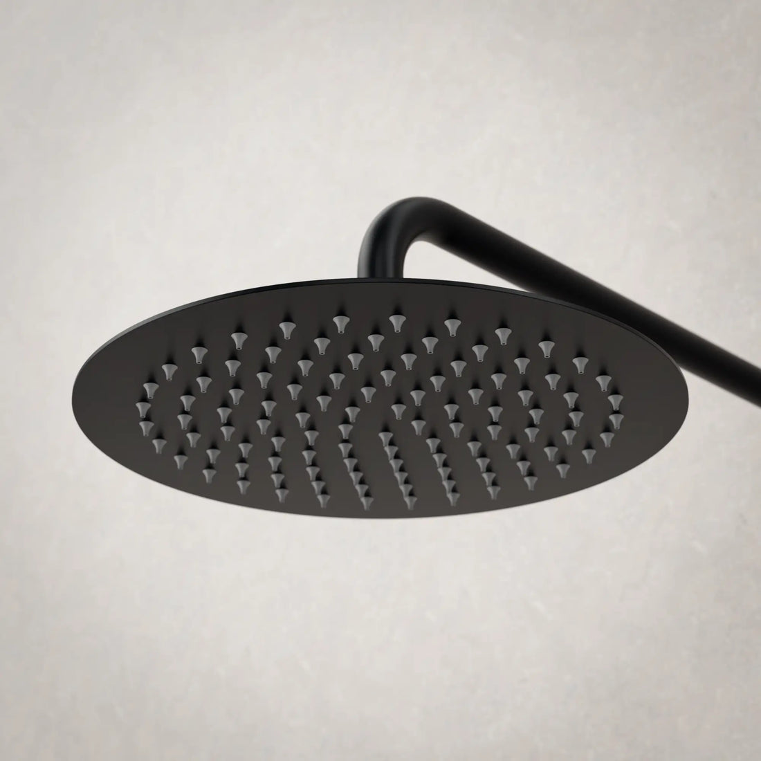 Douche pluie encastrée Daro - noir mat avec robinet thermostatique - 25 cm