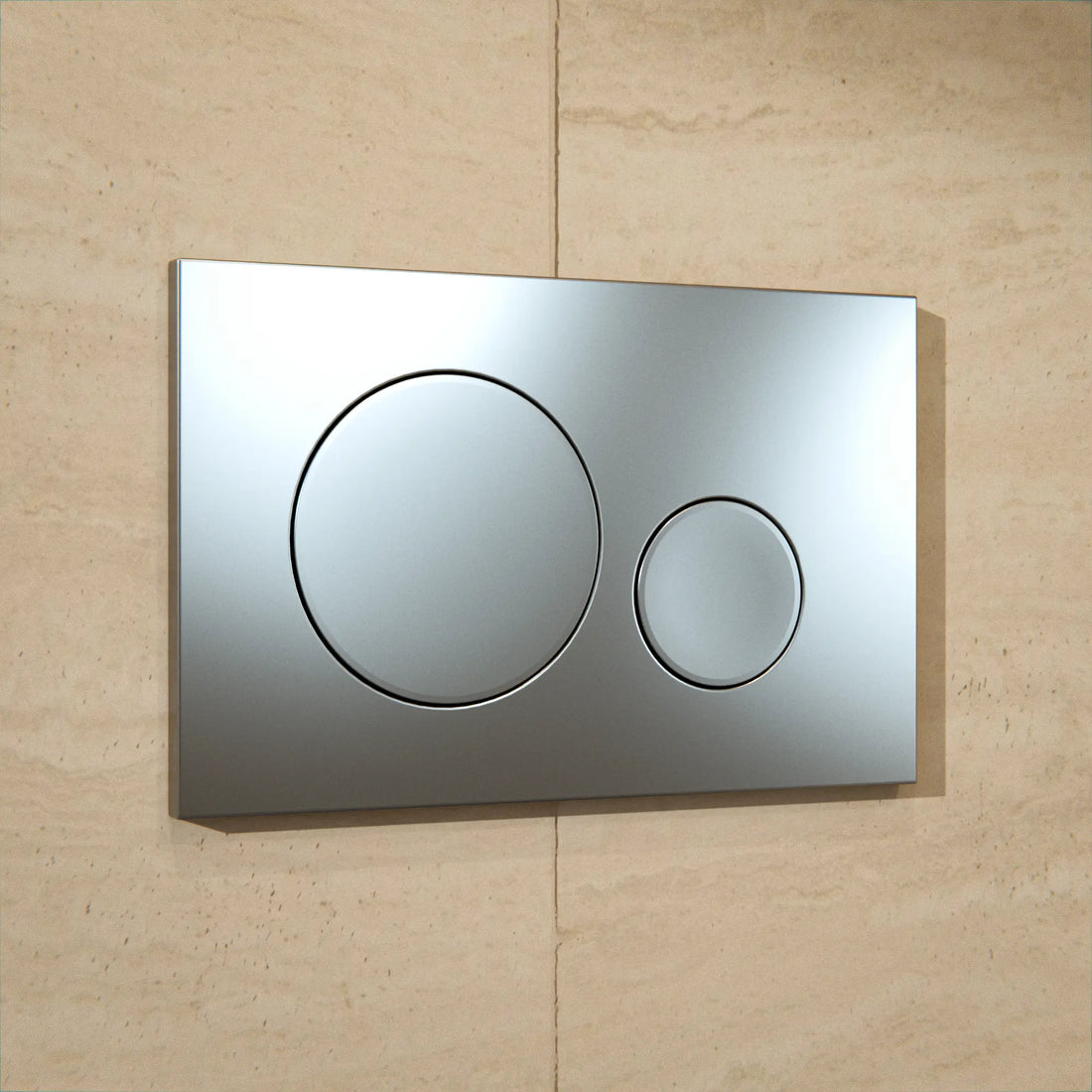 Mirlux Plaque de commande - Gris - ABS Plastique DualFlush