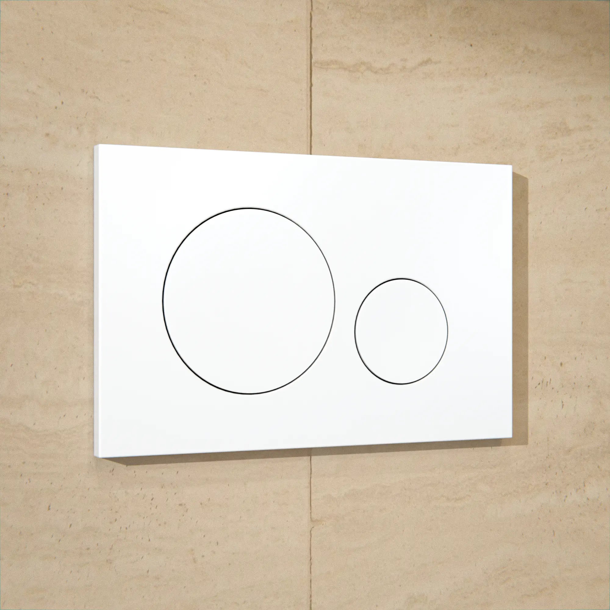 Plaque de commande Mirlux - blanc mat - plastique ABS DualFlush - Précommander