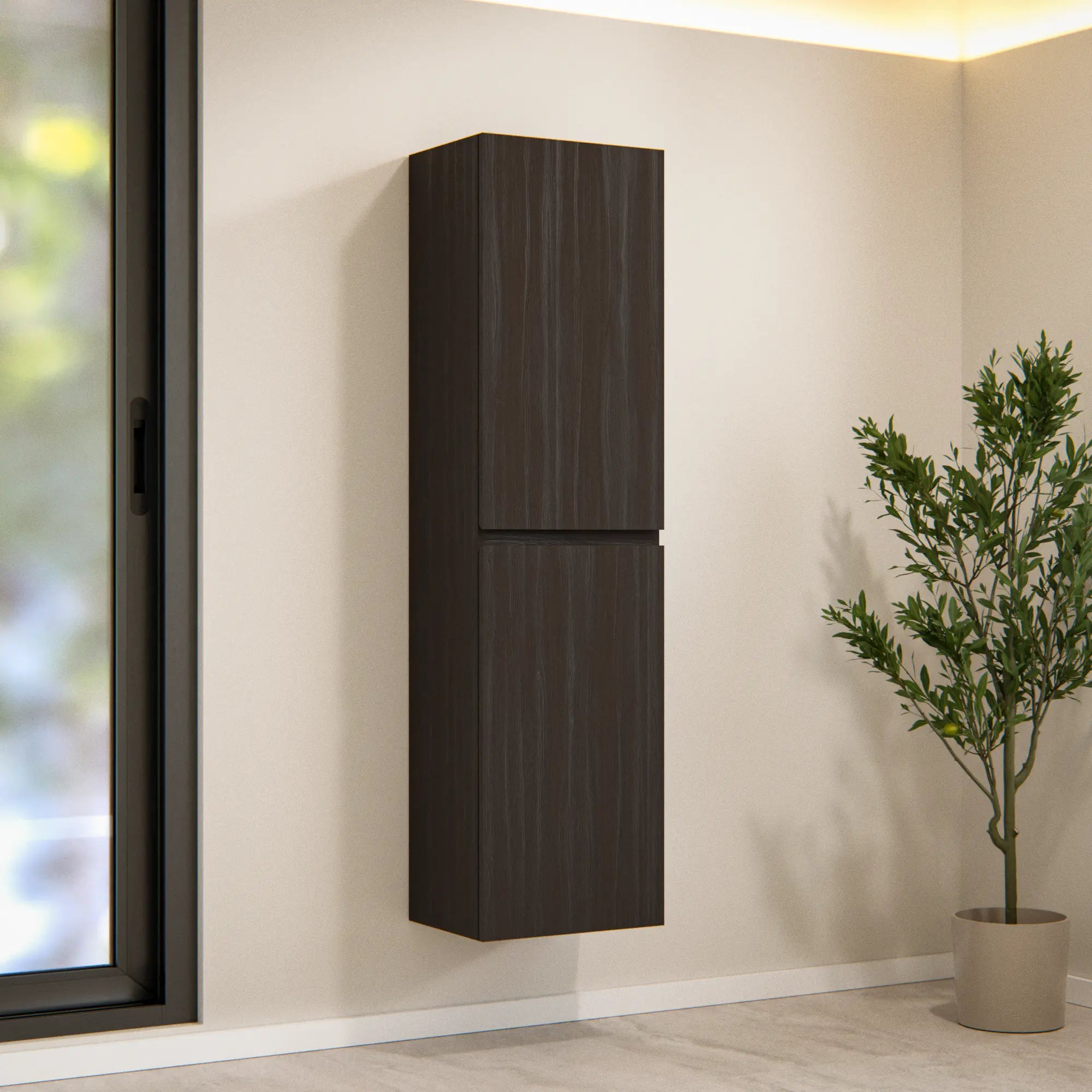 Kolomkast Ruvo - 150 cm - brun noyer - Précommander