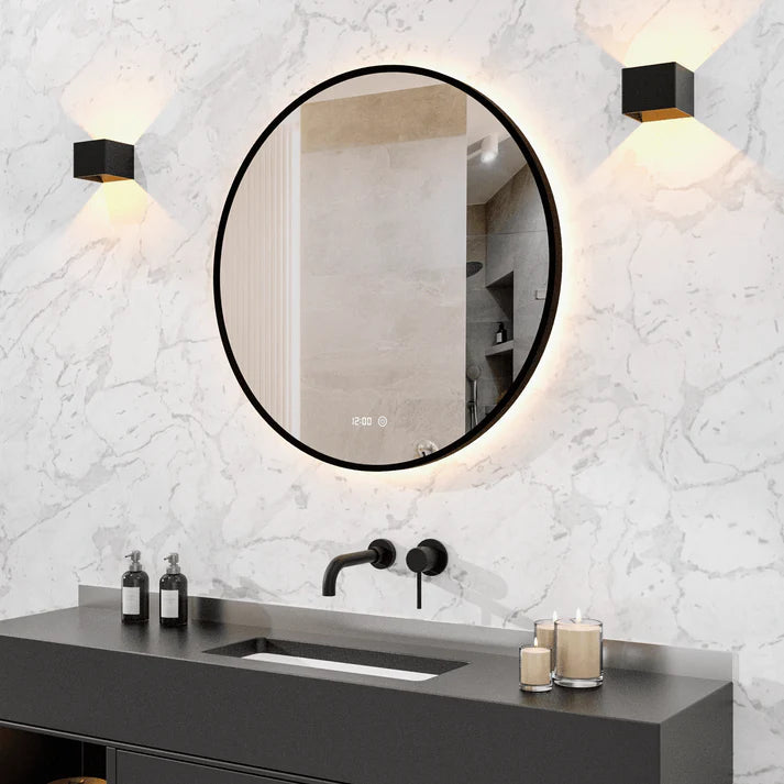 Miroir de salle de bain - 100cm - Cadre noir