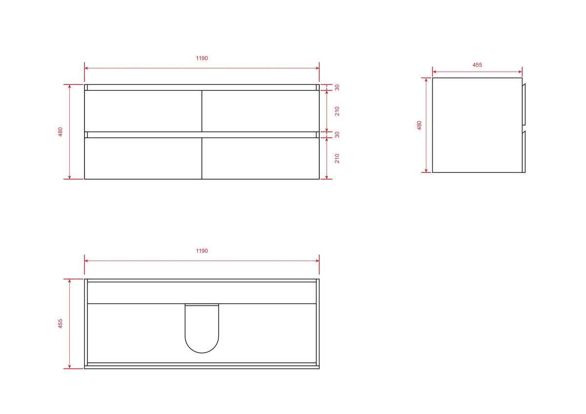 Meuble de salle de bain Asora - 120 cm - Bois de noyer - Plan vasque Blanc