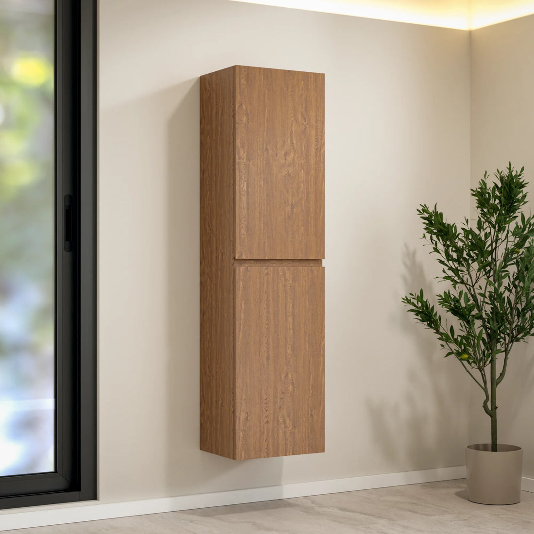 Armoire à colonnes Ruvo - 150cm - Chêne Chaud - Précommander