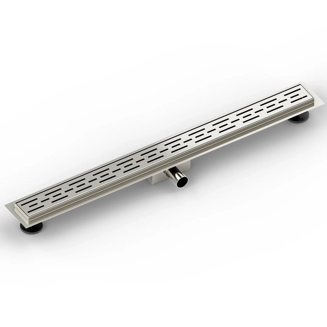 Caniveau de douche – 90 cm – Grille standard – Acier inoxydable – avec bride