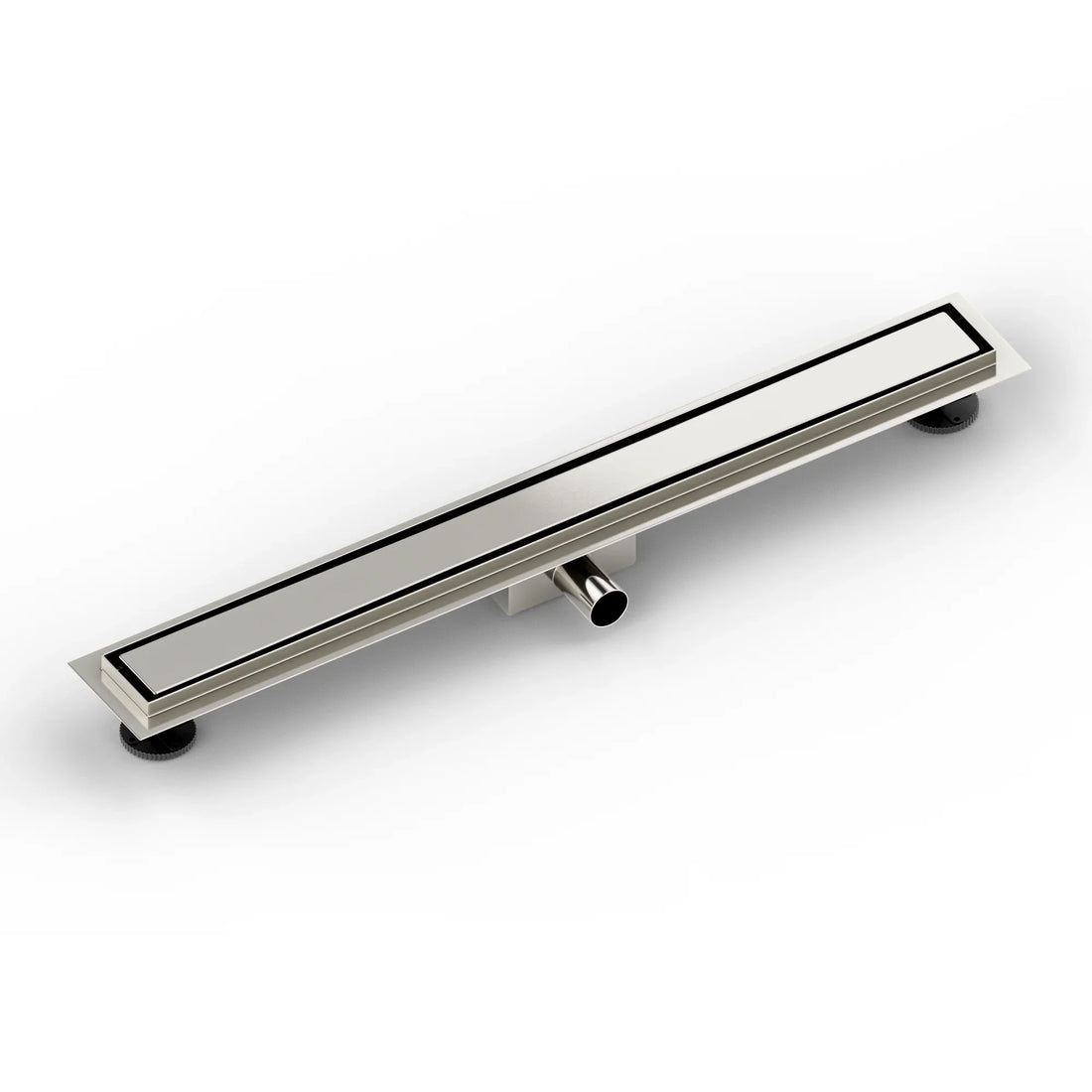Caniveau de douche – 80 cm – Grille a carreaux – Acier inoxydable – avec bride - Précommander