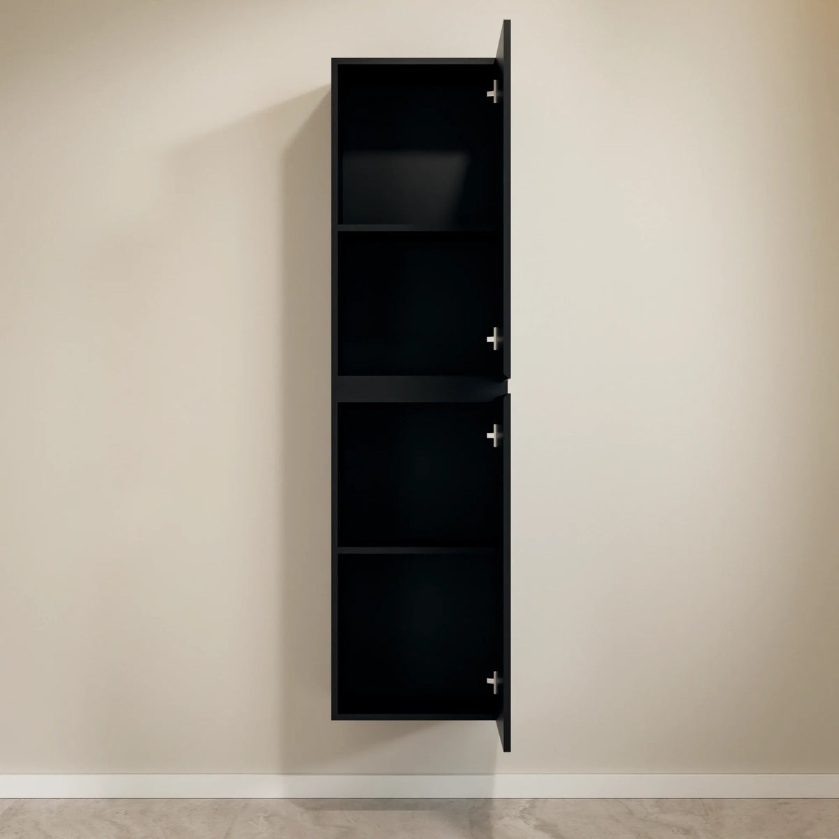 Armoire à colonnes Ruvo - 150cm - Noir Mat