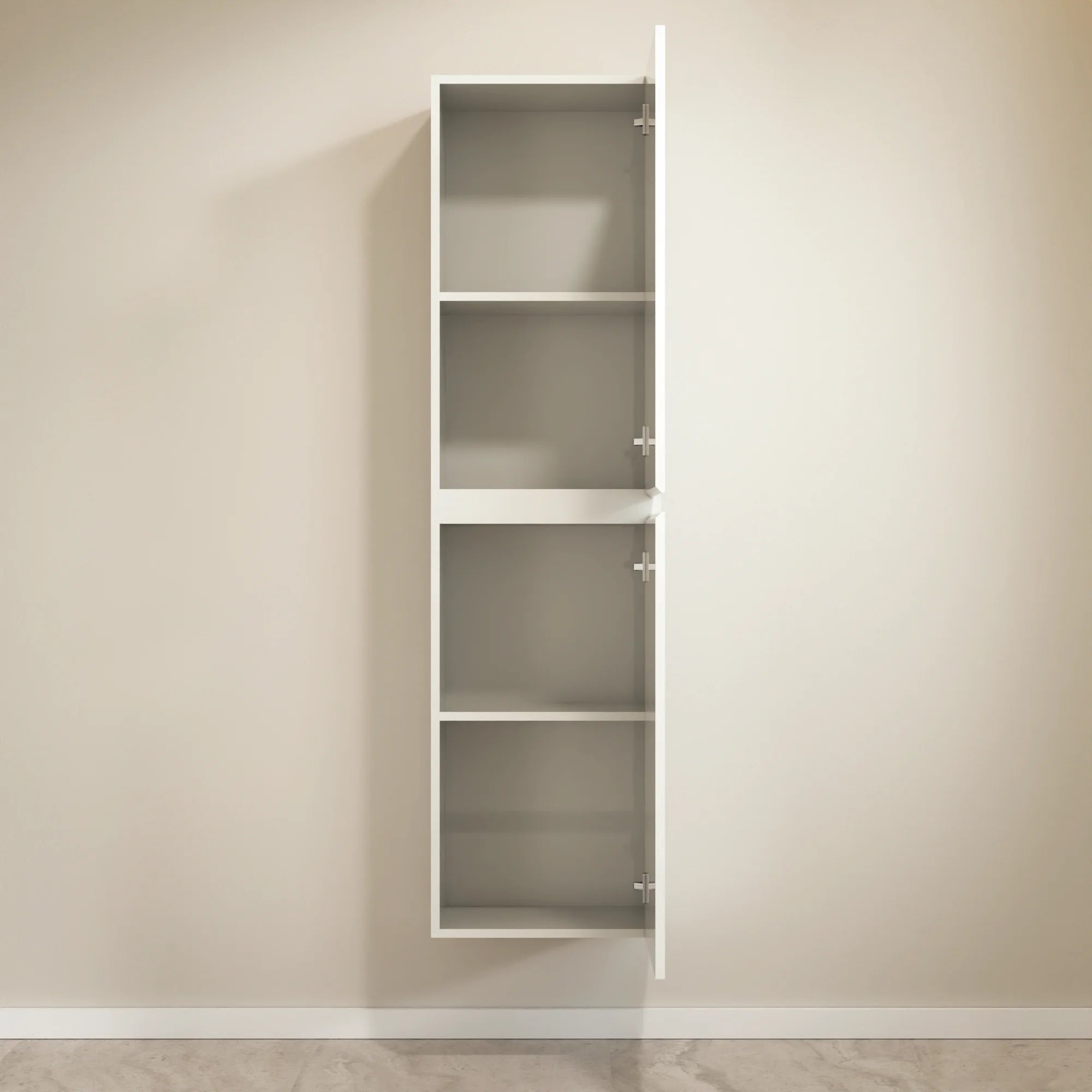 Armoire à colonnes Ruvo - 150cm - Blanc - Précommander