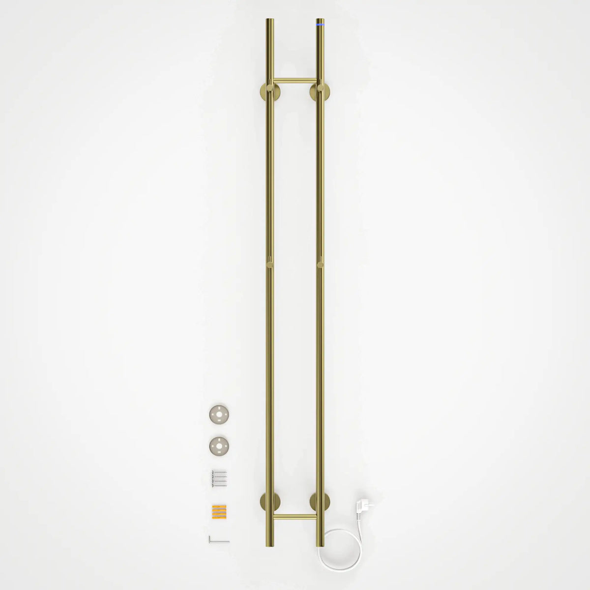 Sèche-serviettes électrique Double - 70 Watts - 150x16.8 cm - Doré