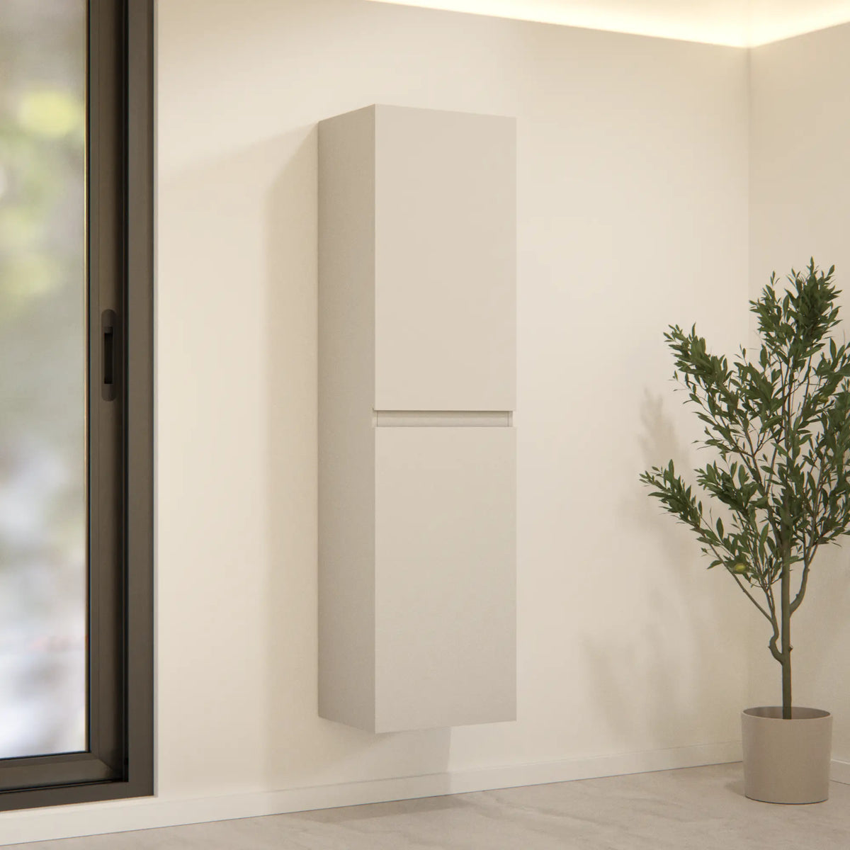 Meuble de salle de bain Ruvo - 150 cm - Taupe