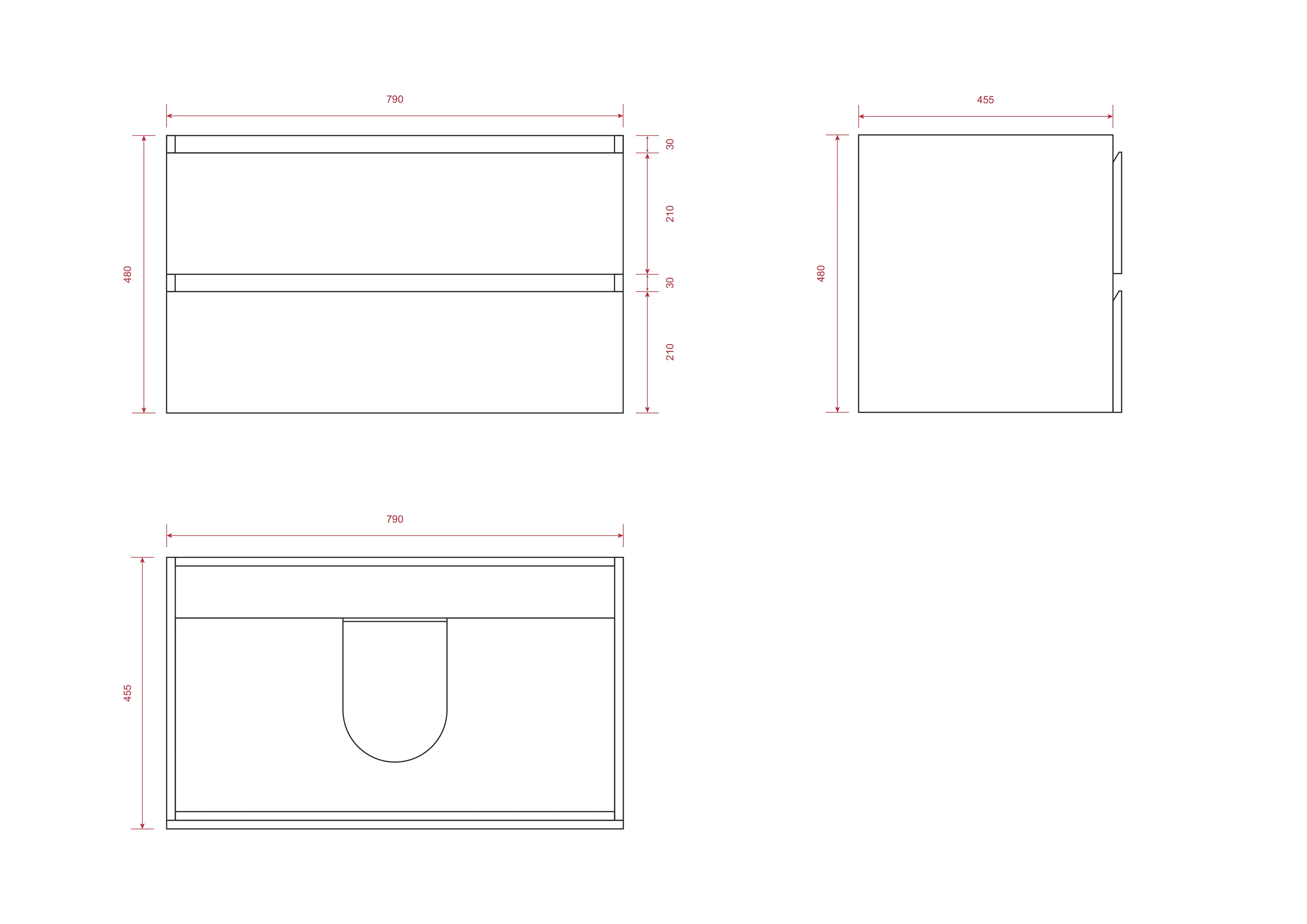 Meuble de salle de bain Sova - 80 cm - Noir mat - Vasque noire - Précommander
