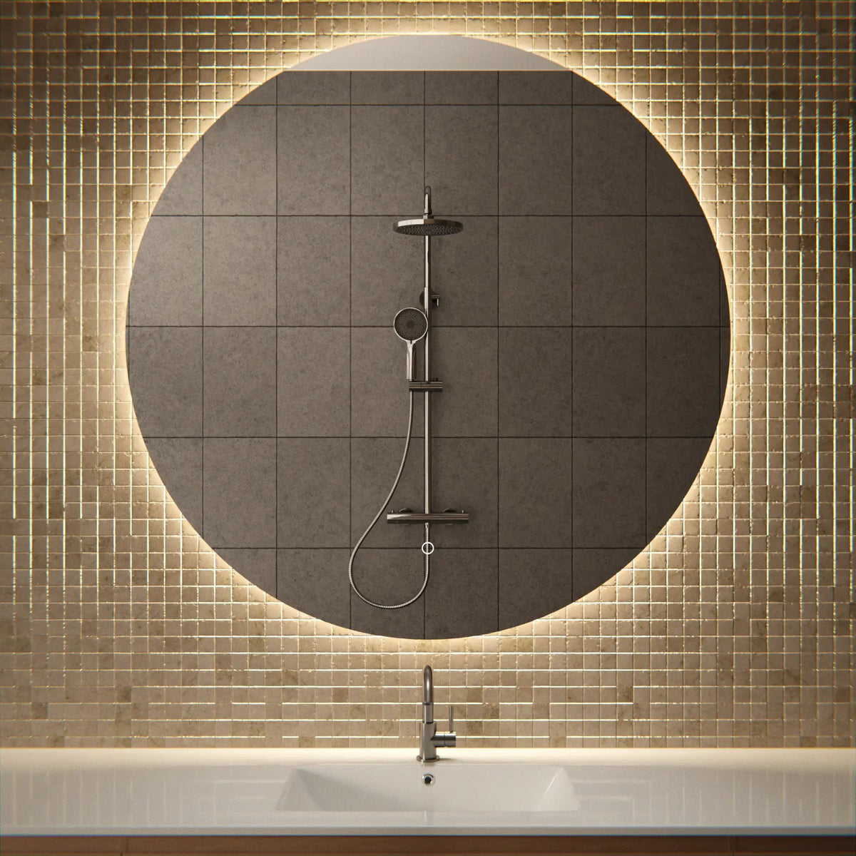 Miroir de salle de bains - 120 cm - Sans cadre