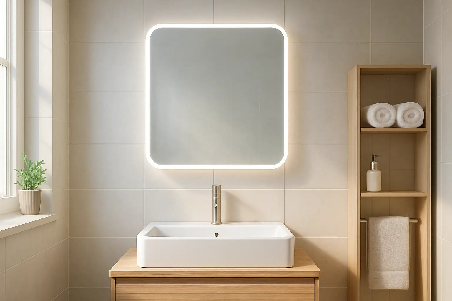 Quels miroirs de salle de bain ne s’embuent pas dans une petite salle de bain ?
