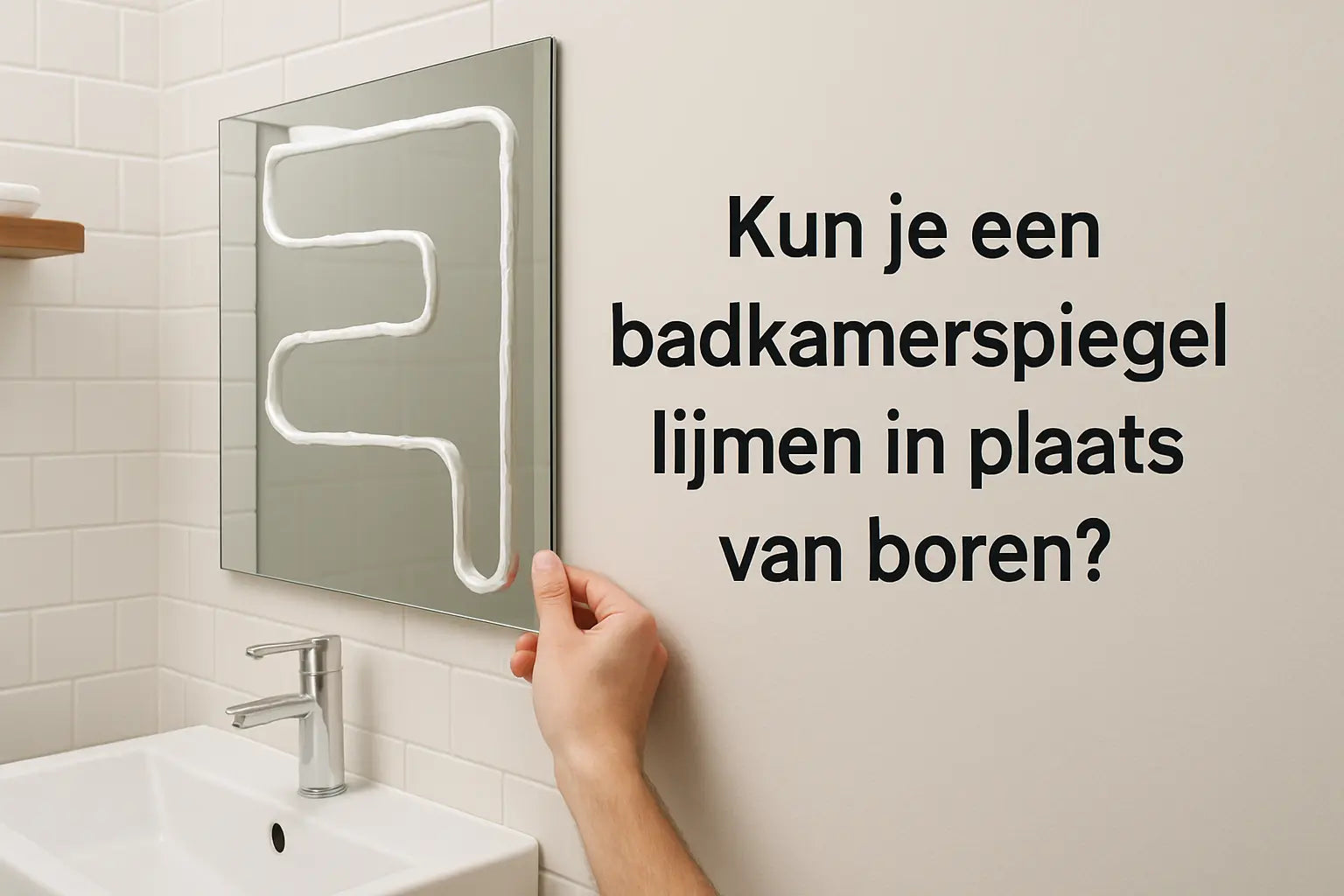 Peut-on coller un miroir de salle de bains au lieu de percer ?