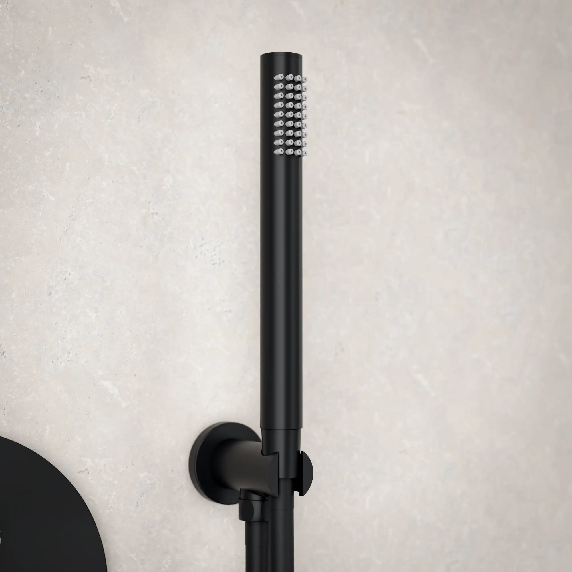 Douche pluie encastrée Daro - noir mat avec robinet thermostatique - 25 cm - Précommander