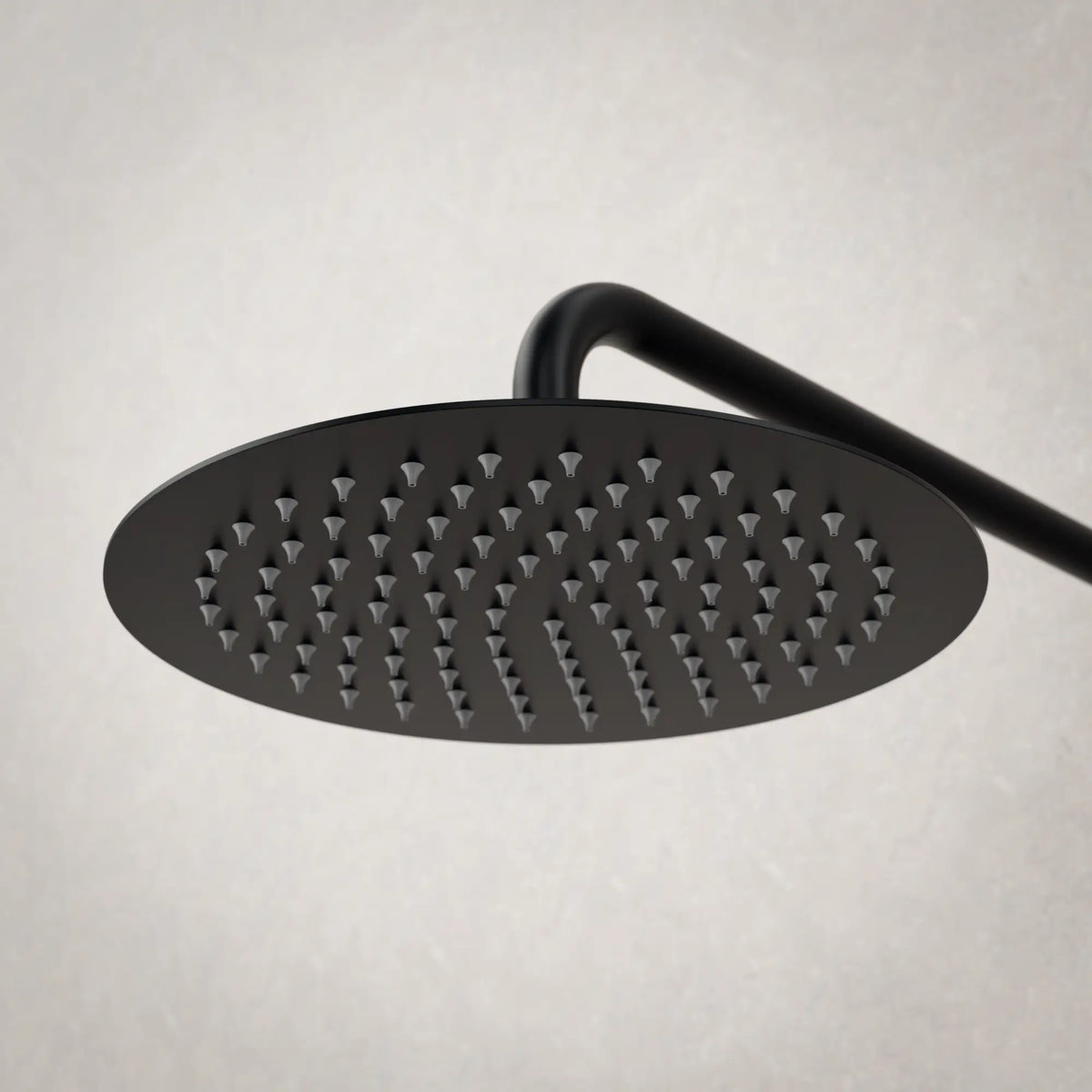 Douche pluie encastrée Daro - noir mat avec robinet thermostatique - 25 cm
