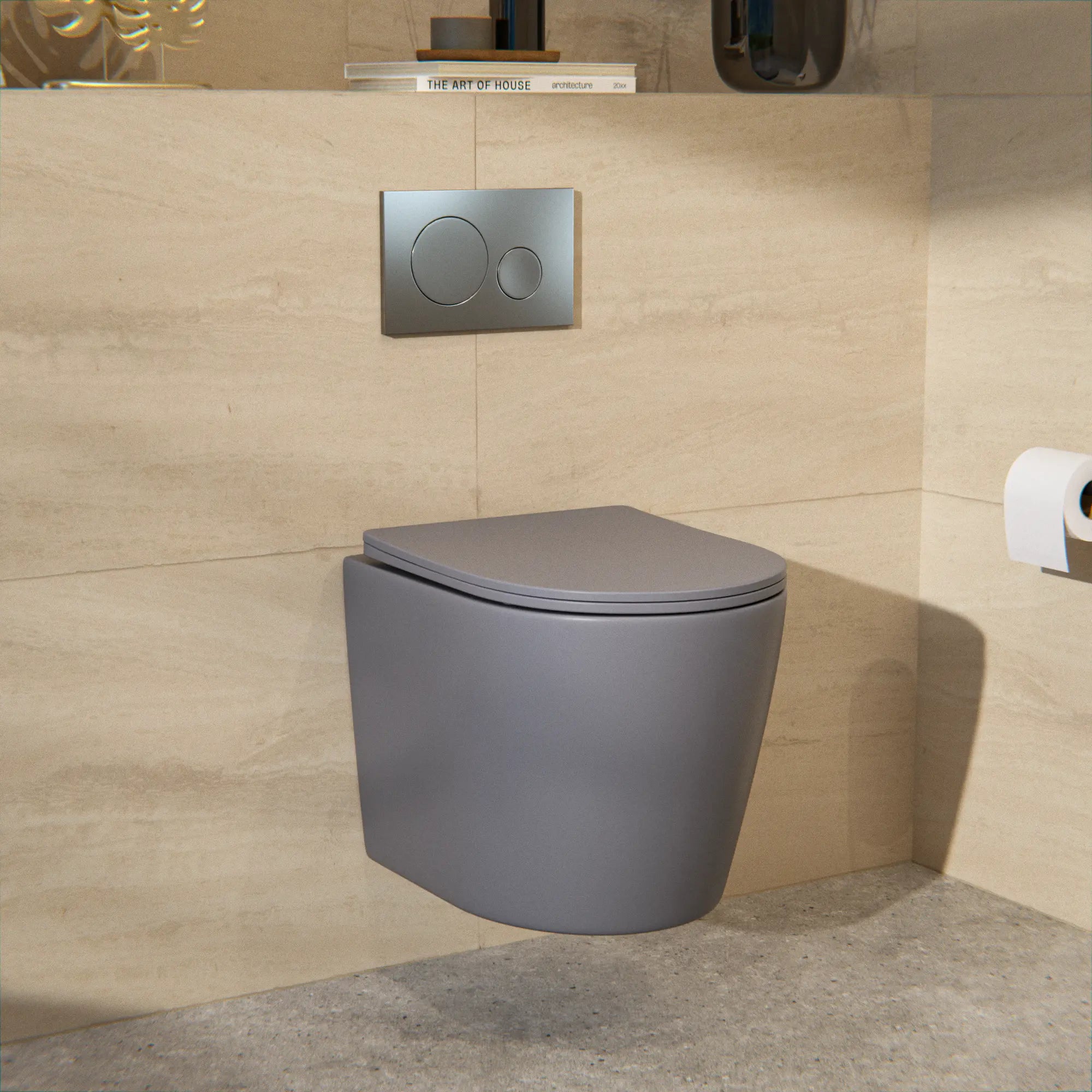 Plaque de commande Mirlux - Gris - ABS Plastique DualFlush - Précommander