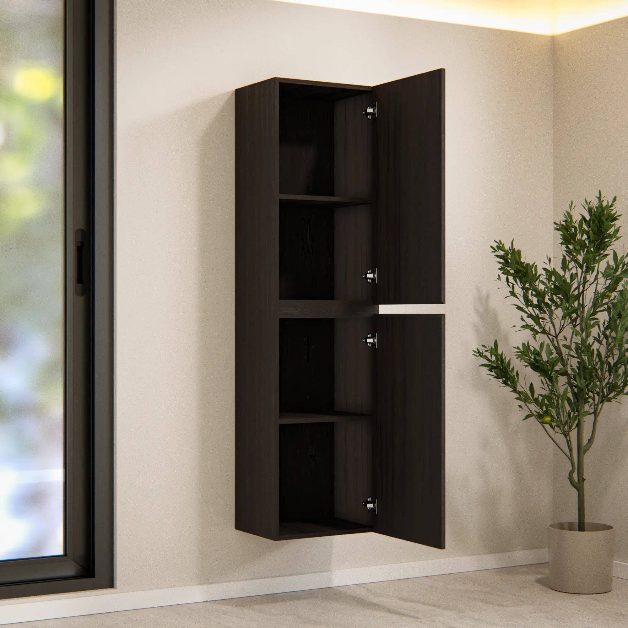Kolomkast Ruvo - 150 cm - brun noyer - Précommander