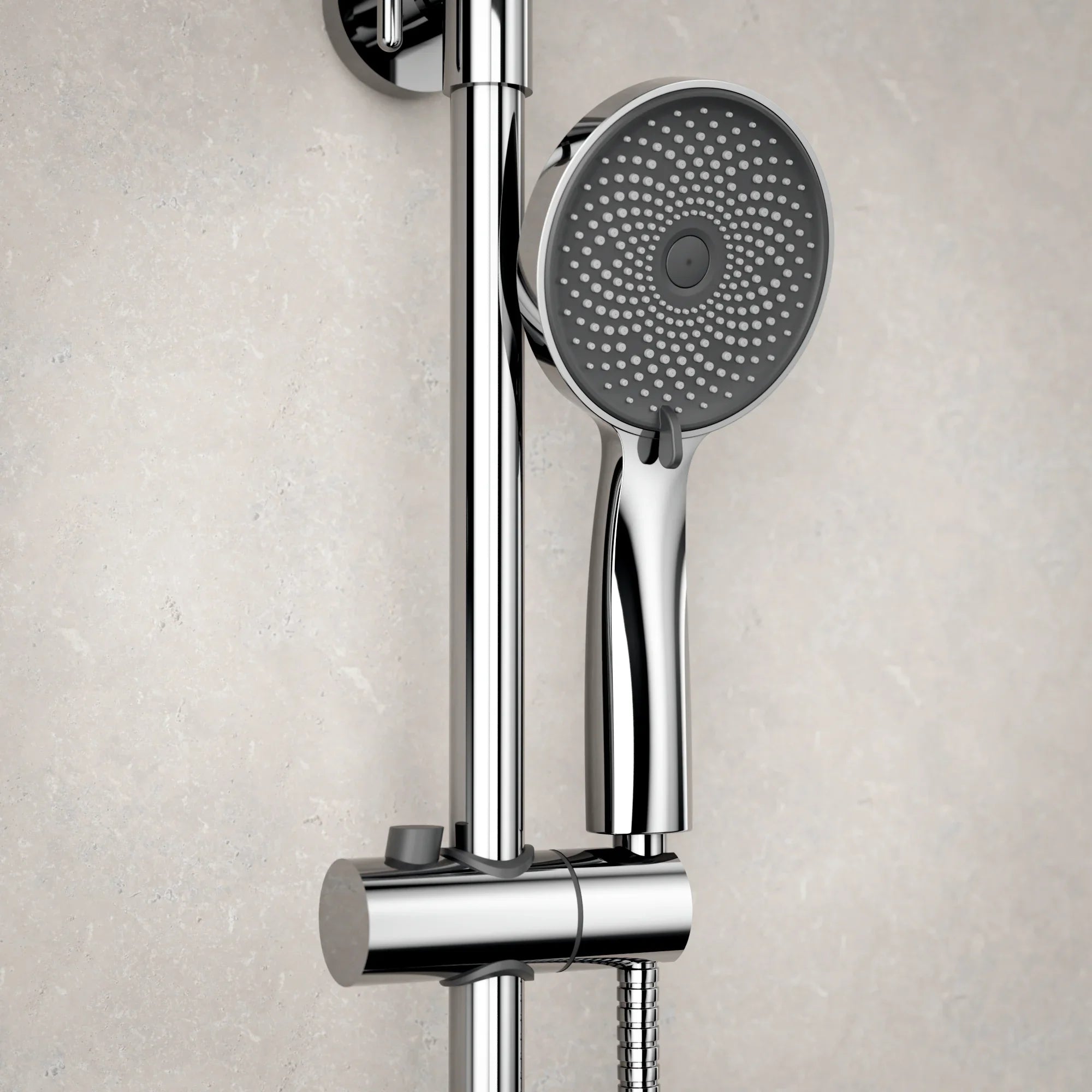 Douche de pluie Luno - Chromé avec robinet thermostatique - 22 cm - Précommander