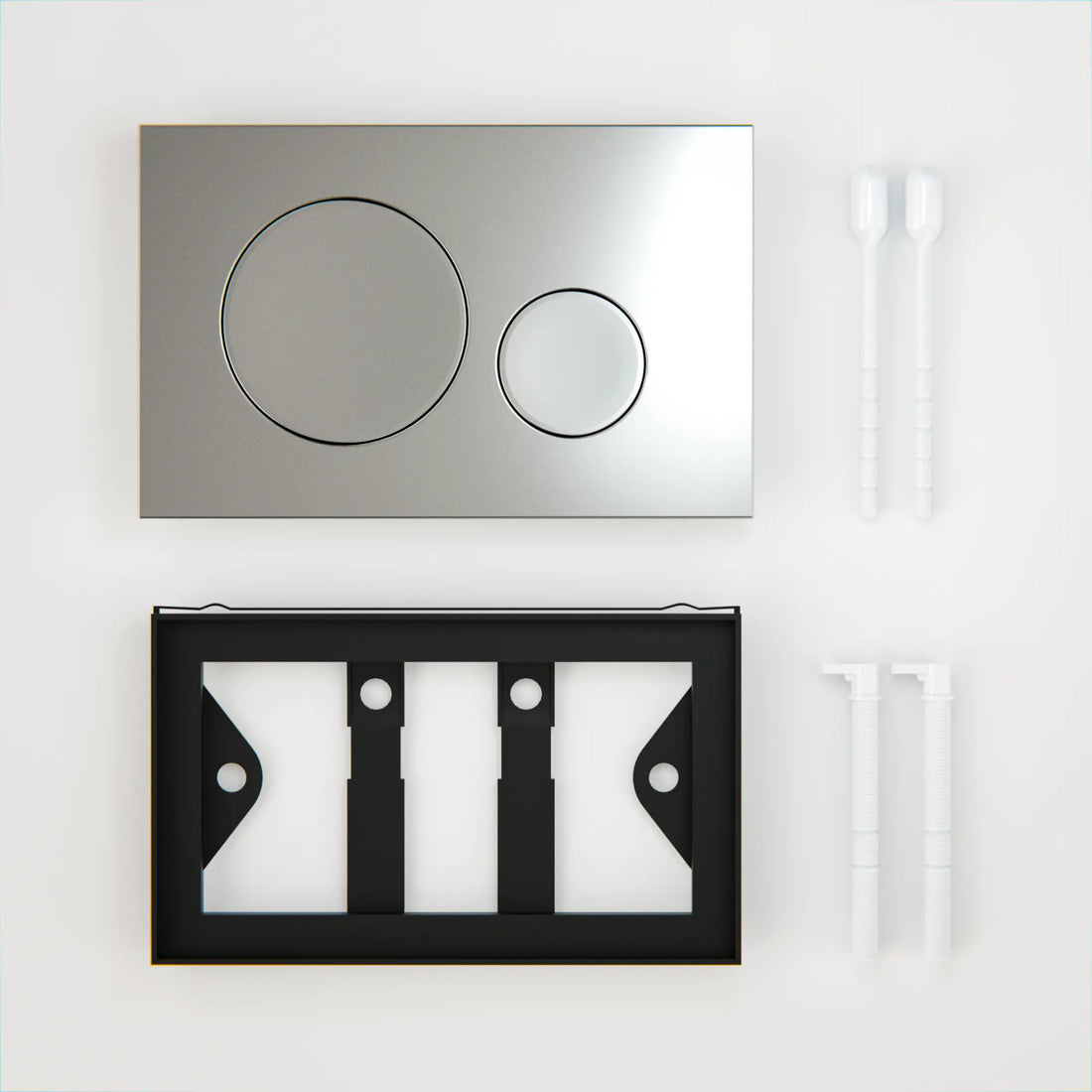 Mirlux Plaque de commande - Gris - ABS Plastique DualFlush