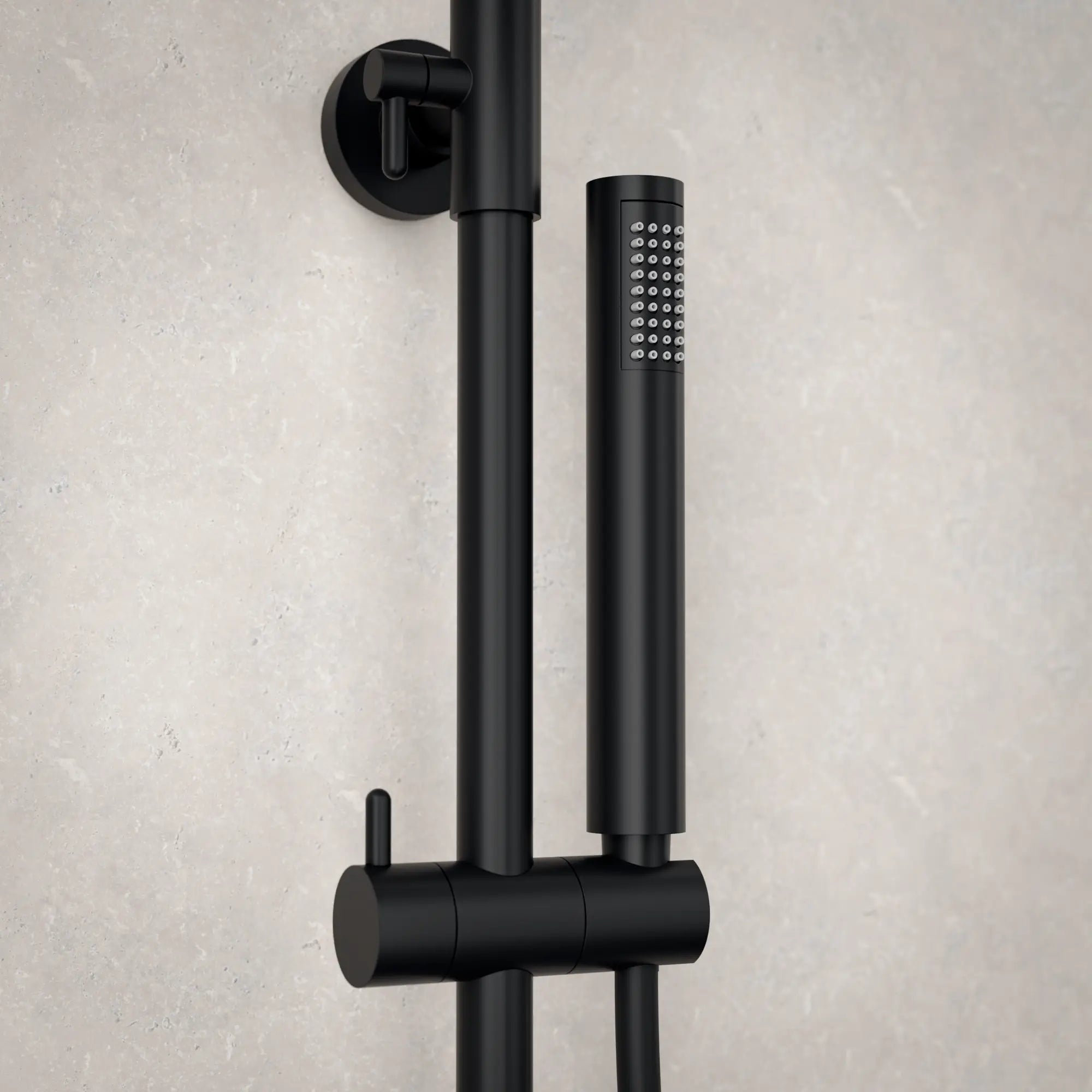 Douche de pluie Valo - Noir mat avec mitigeur thermostatique - 25 cm - Précommander
