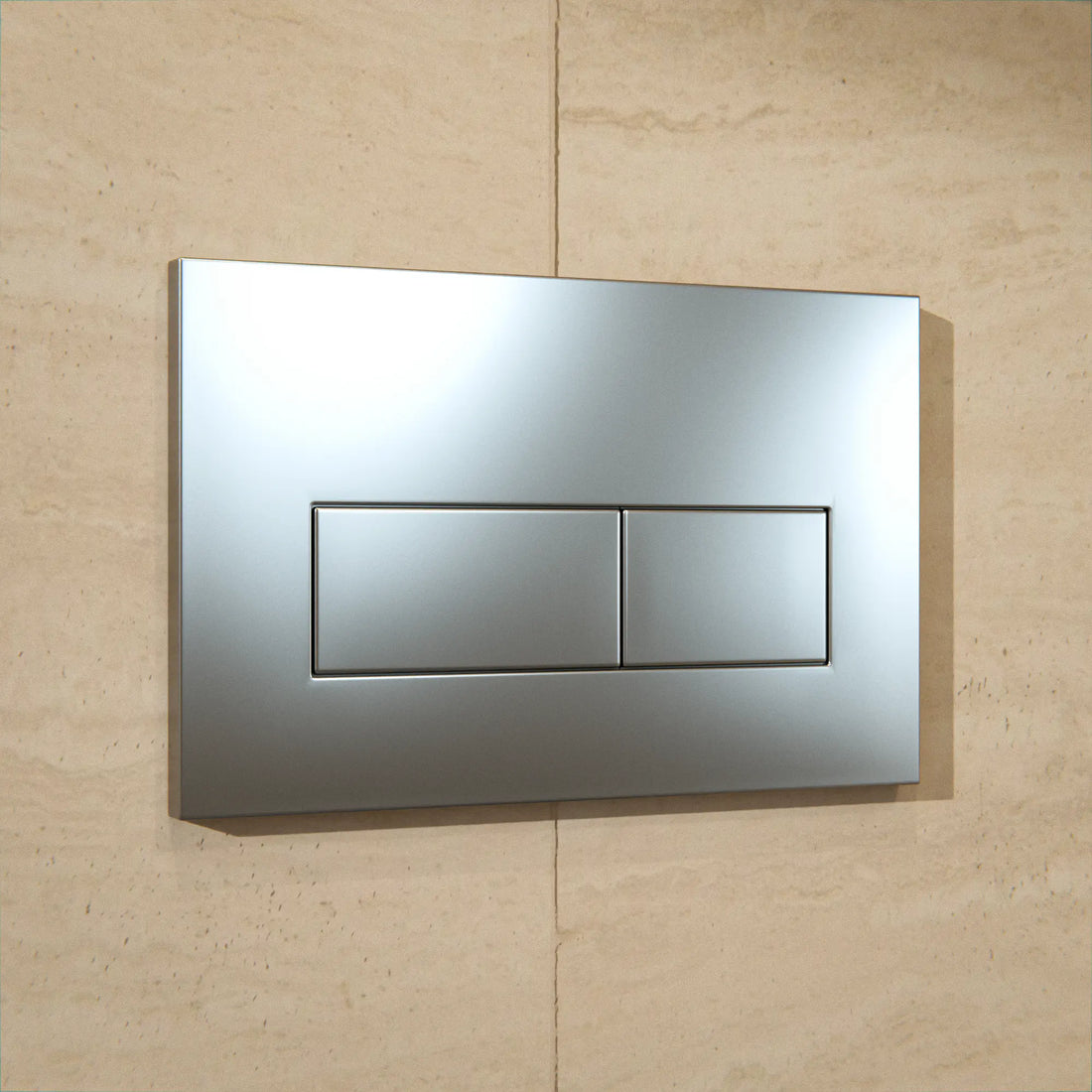 Mirlux Plaque de commande - Gris - ABS Plastique DualFlush