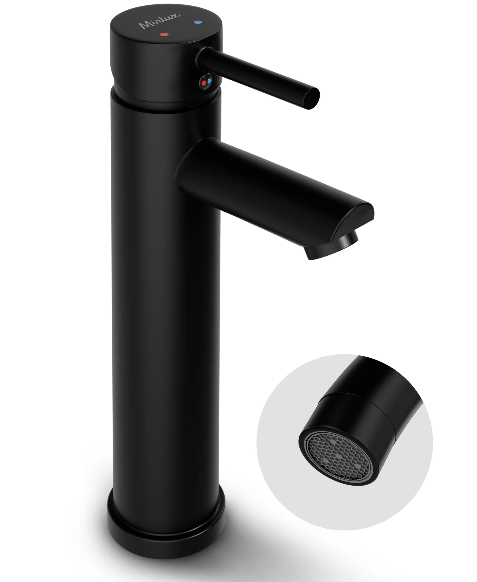 Mitigeur de lavabo – WC – Noir [EIRENE]