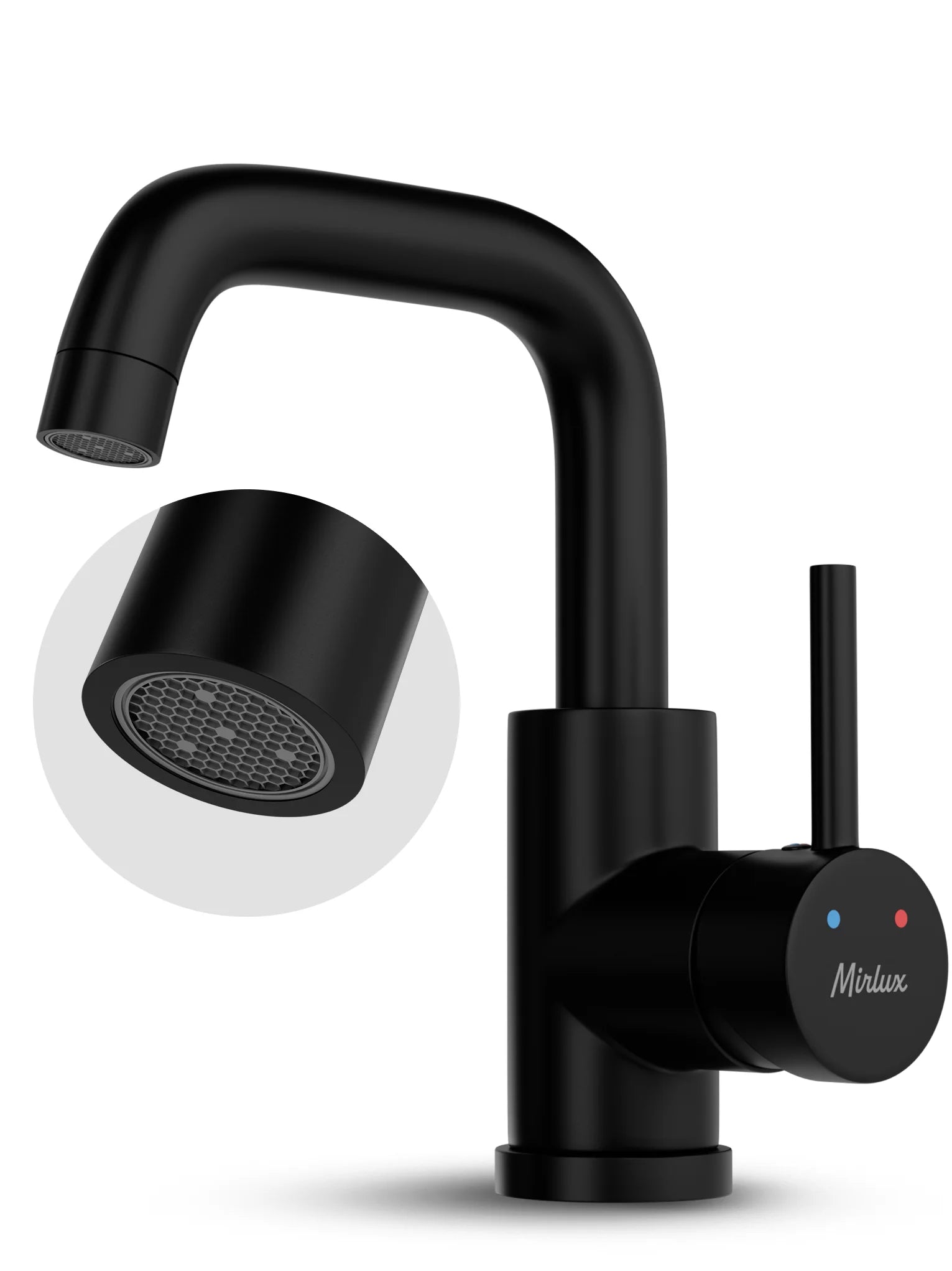 Mitigeur de lavabo – WC – Noir [KALLISTA]