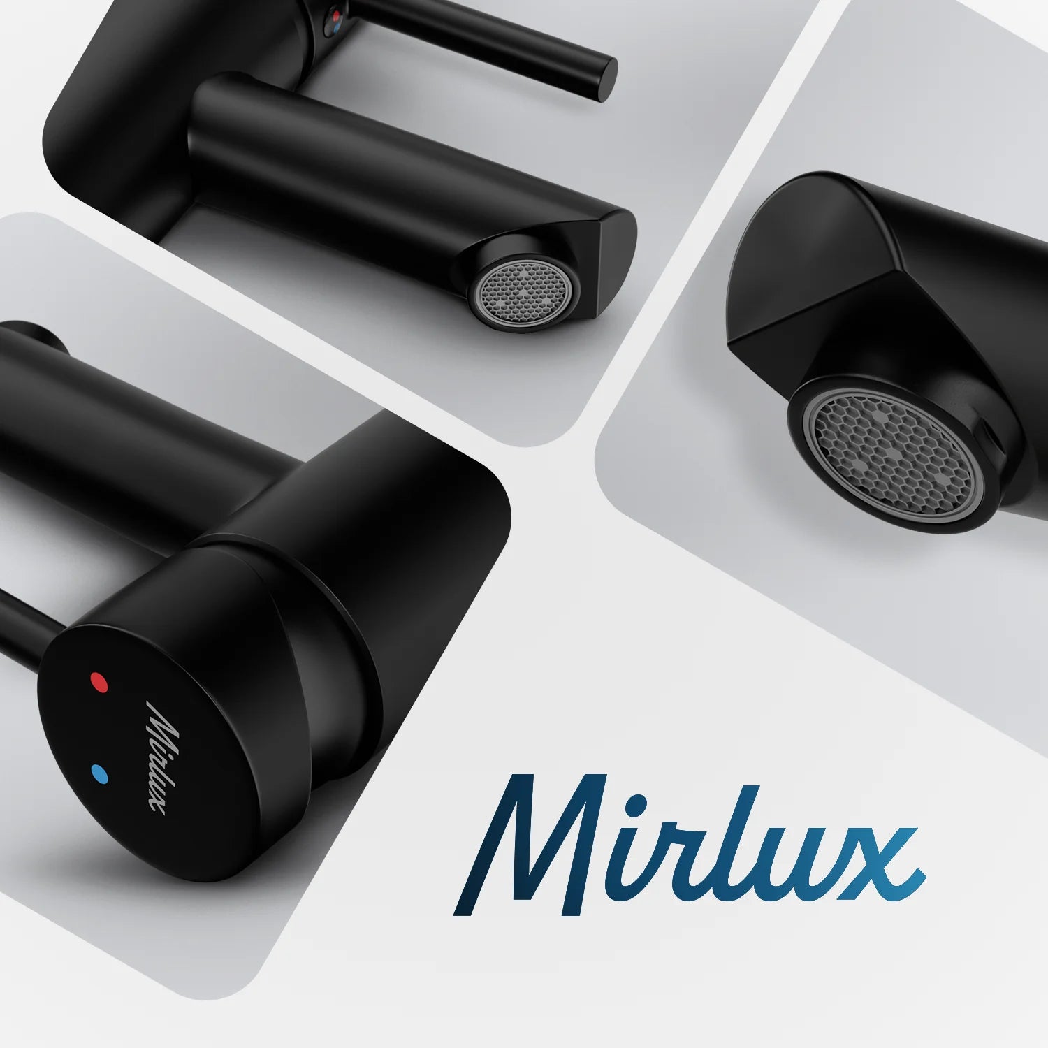 Mitigeur de lavabo – WC – Noir [ZOE]