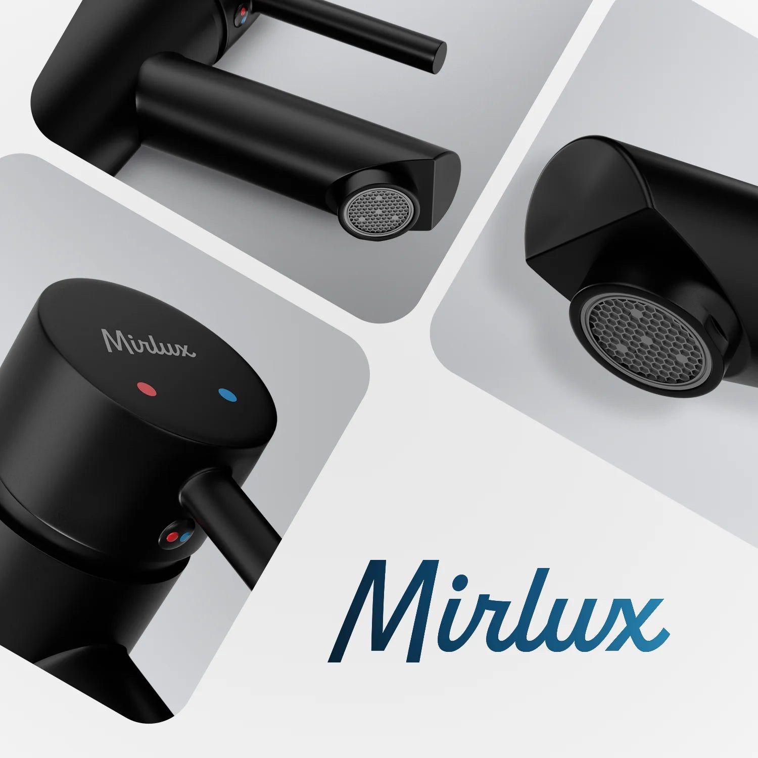 Mitigeur de lavabo – WC – Noir [EIRENE]