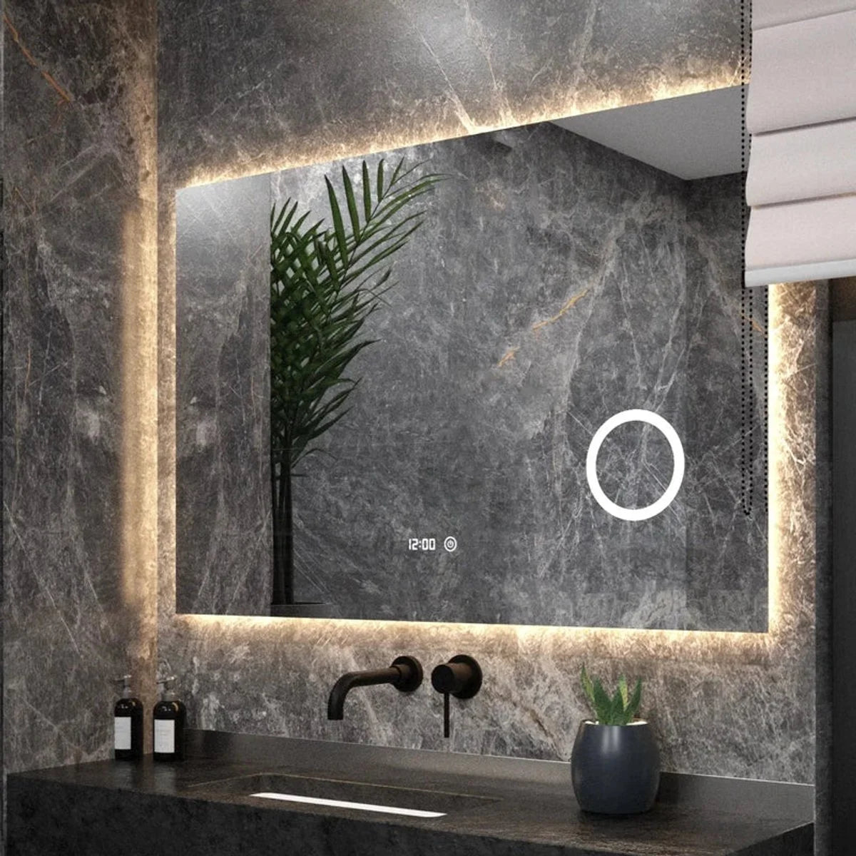 Miroir de salle de bain - 120x80cm - Sans cadre