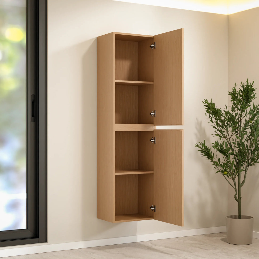 Armoire à colonnes Ruvo - 150cm - Chêne Chaud - Précommander