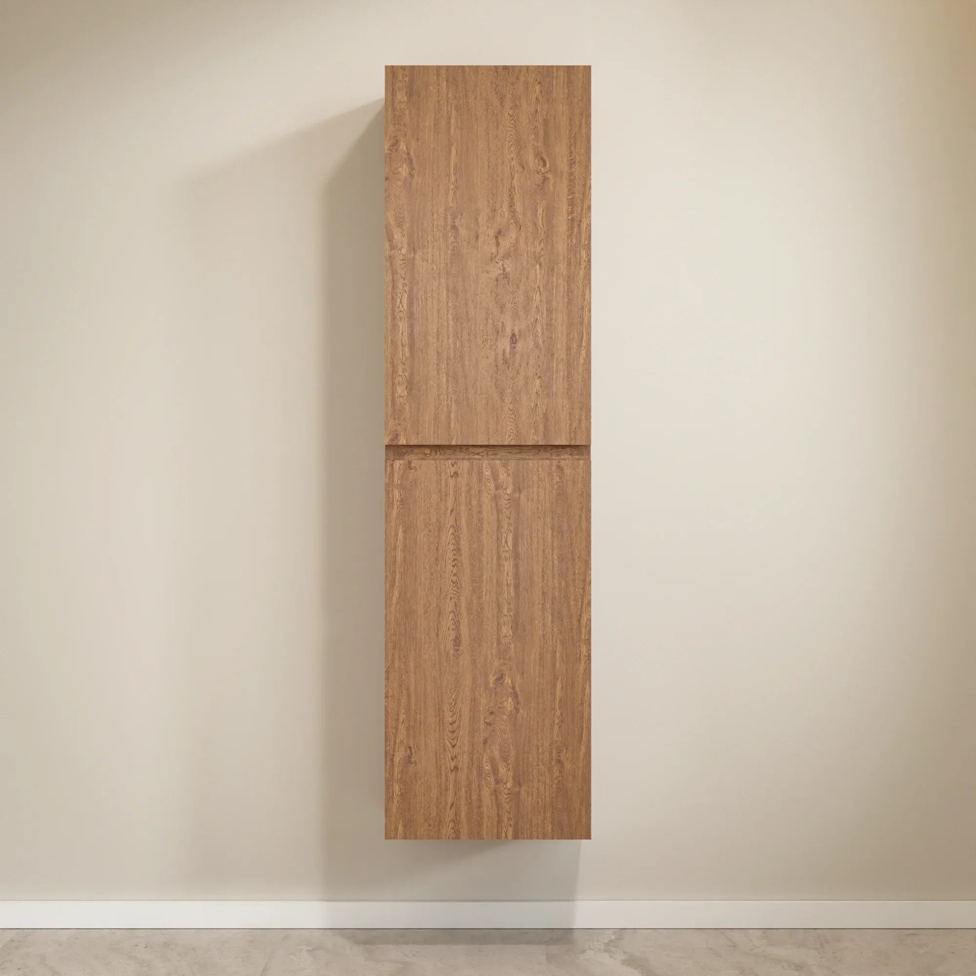 Ensemble meuble vasque Valento – 80 cm – Chêne Chaud – Lavabo Blanc