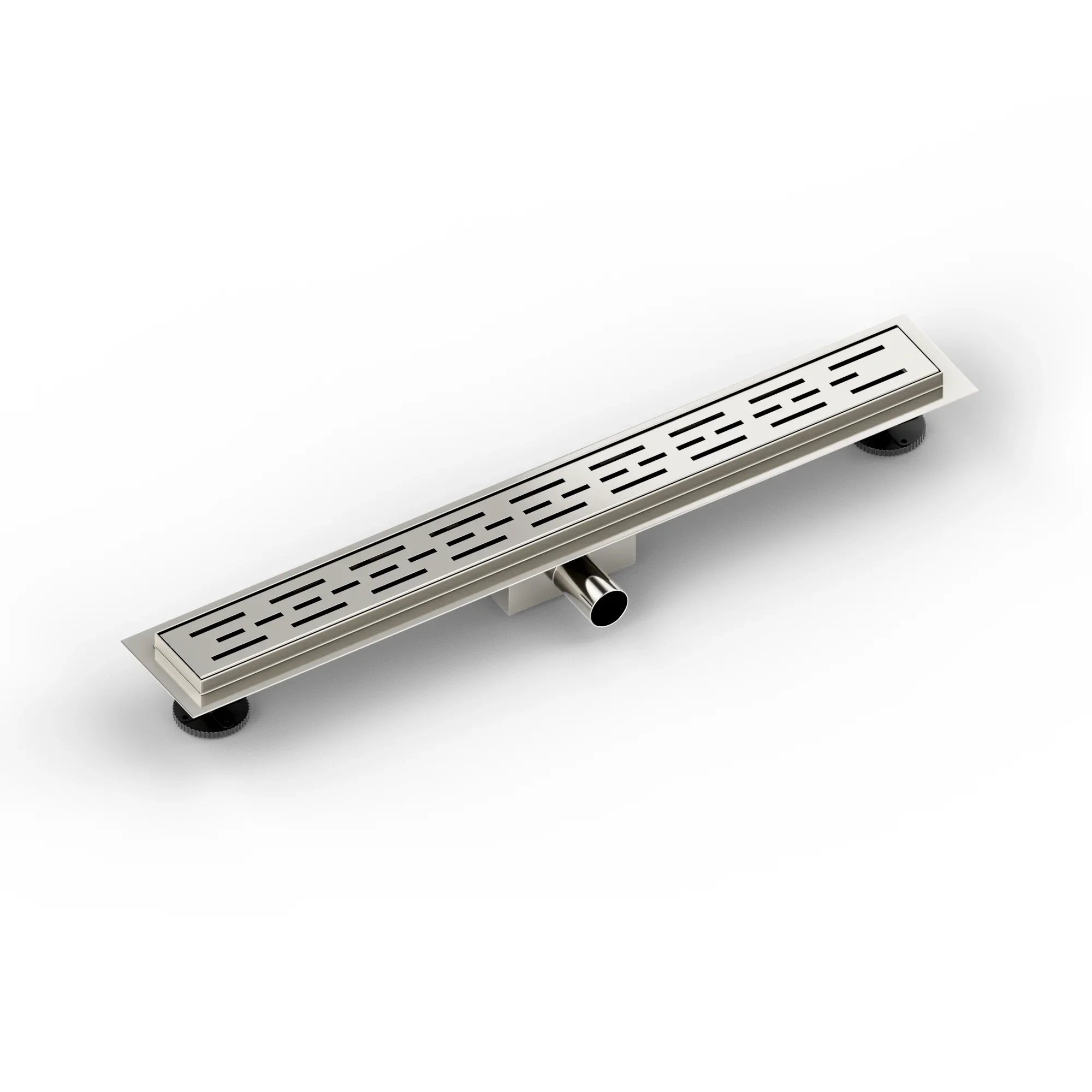 Caniveau de douche – 70 cm – Grille standard – Acier inoxydable – avec bride