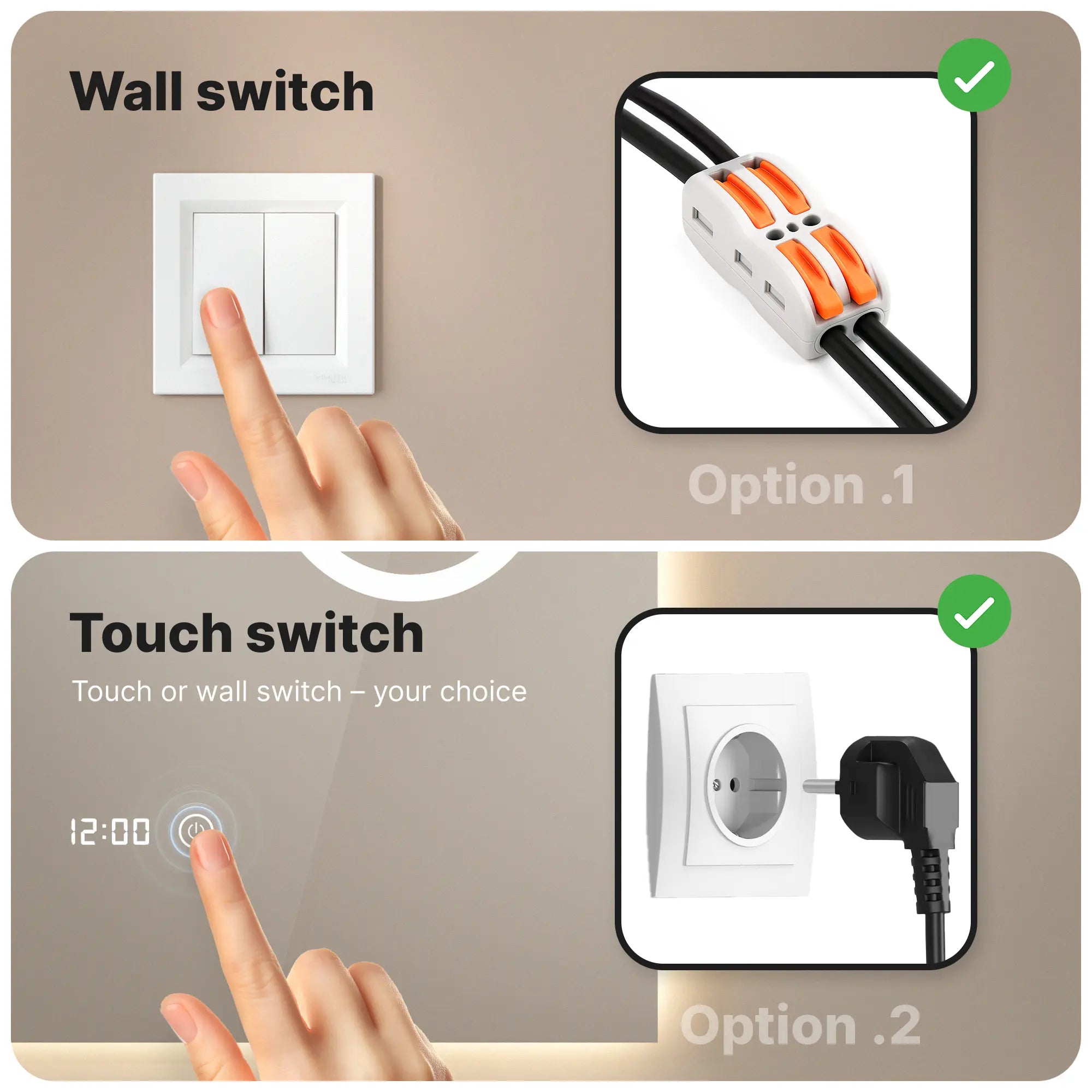 miroir de salle de bain - 60x80 cm - Rectangulaire - Sans Cadre