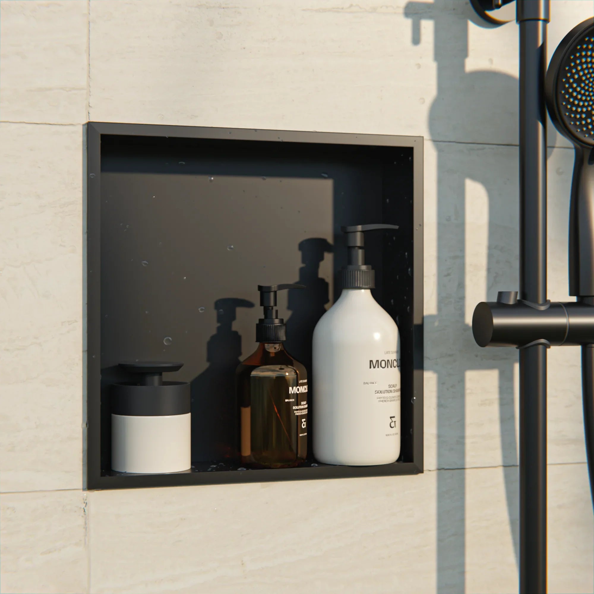 Niche de salle de bain - 30x30x7 - Noir