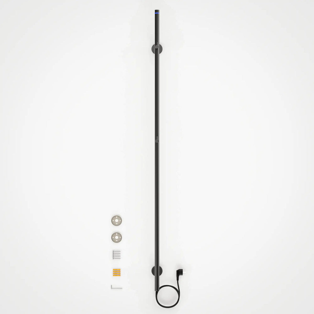 Barre sèche-serviettes électrique - 70 Watts - 150 cm - Gunmetal
