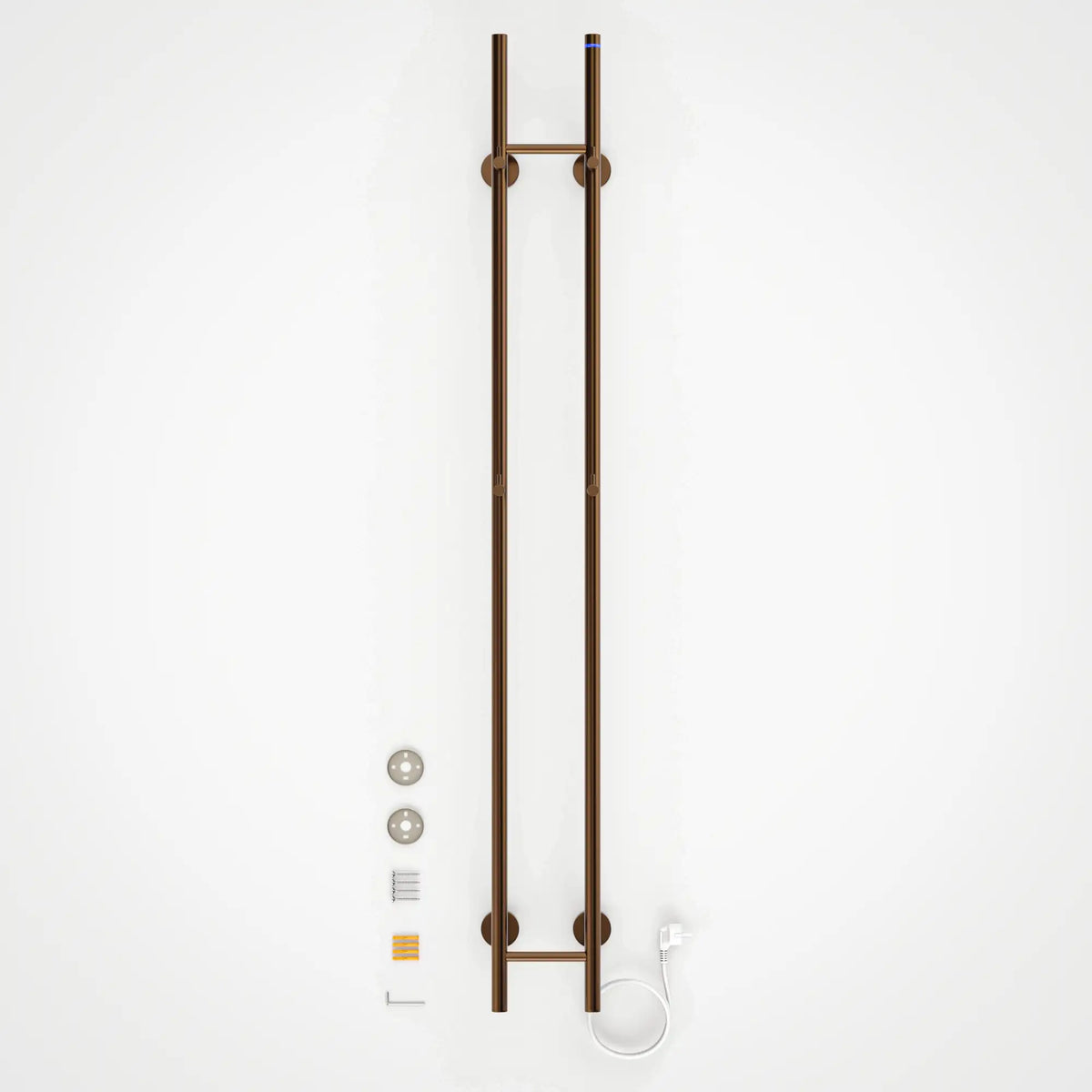 Sèche-serviettes électrique Double - 70 Watts - 150x16.8 cm - Cuivre