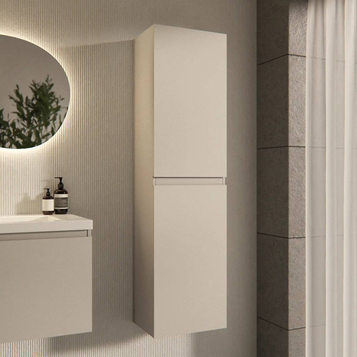 Meuble de salle de bain Ruvo - 150 cm - Taupe