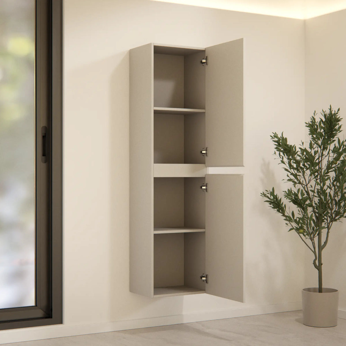 Meuble de salle de bain Ruvo - 150 cm - Taupe
