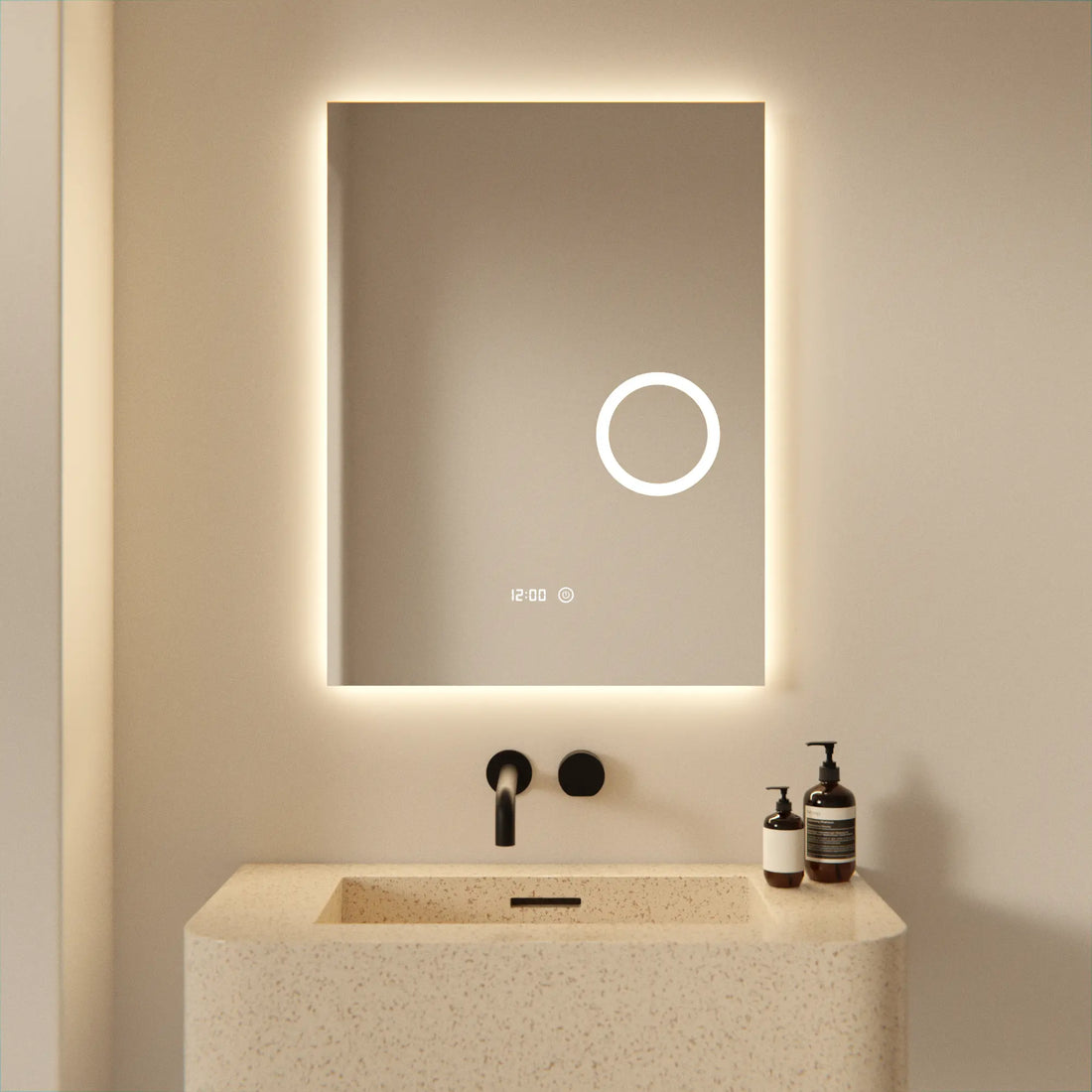 miroir de salle de bain - 60x80 cm - Rectangulaire - Sans Cadre