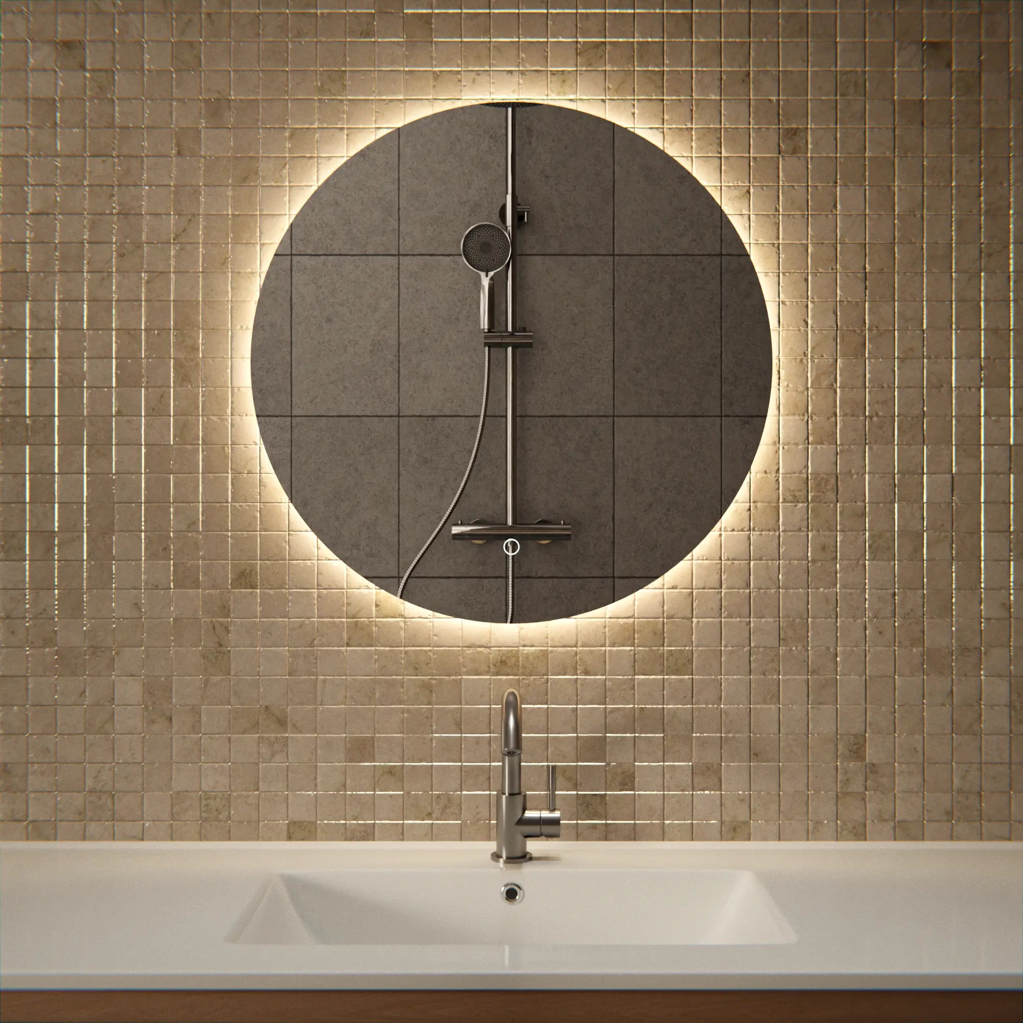 Miroir de salle de bain - 60cm - Sans cadre