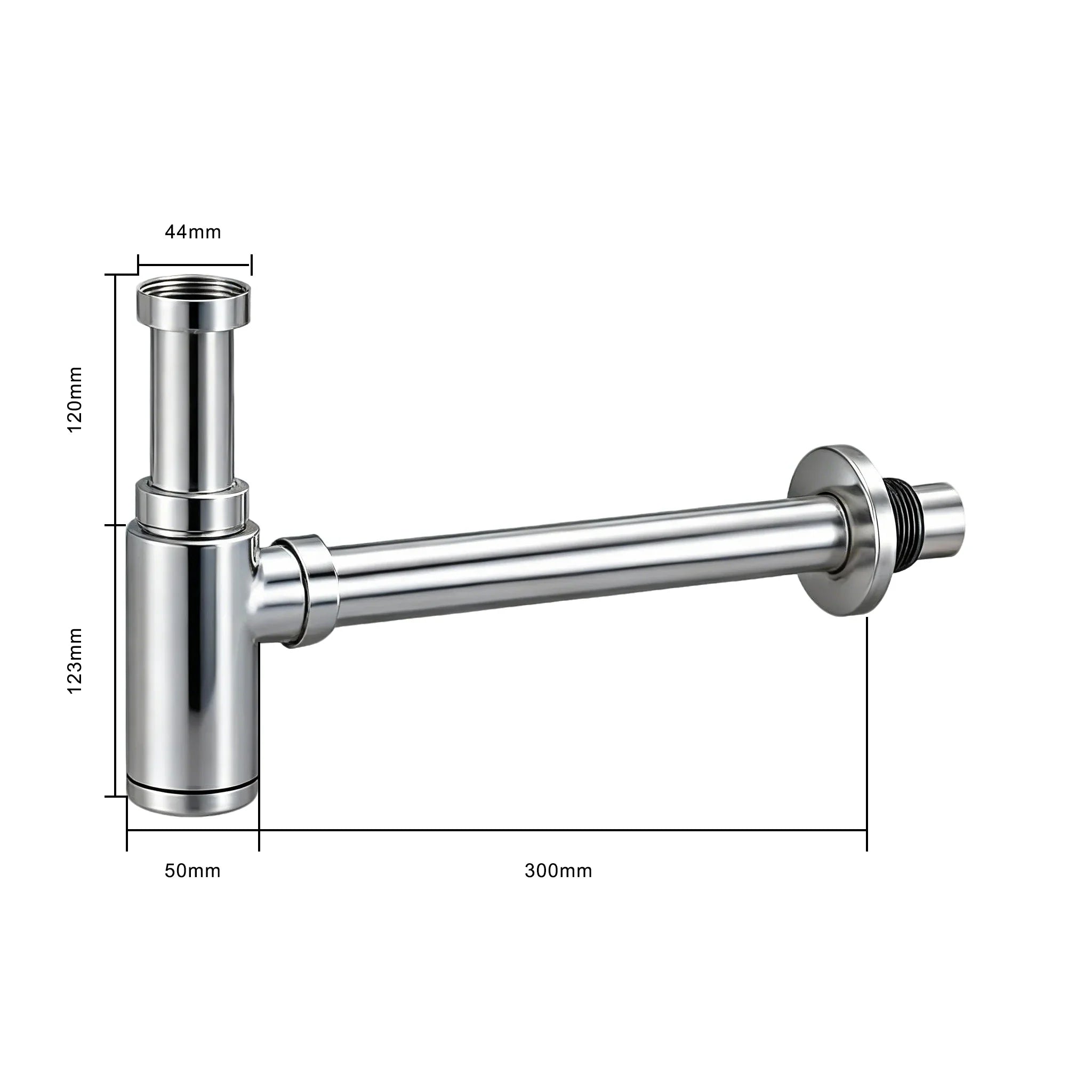 Kit d’évacuation Chrome, bonde clic-clac, siphon, - Précommander