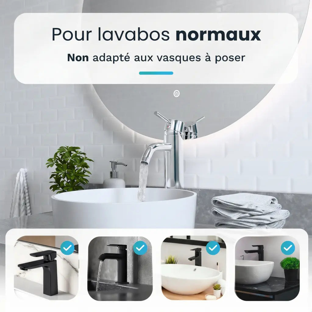 Mitigeur de lavabo - WC - Chrome [HELIOS]