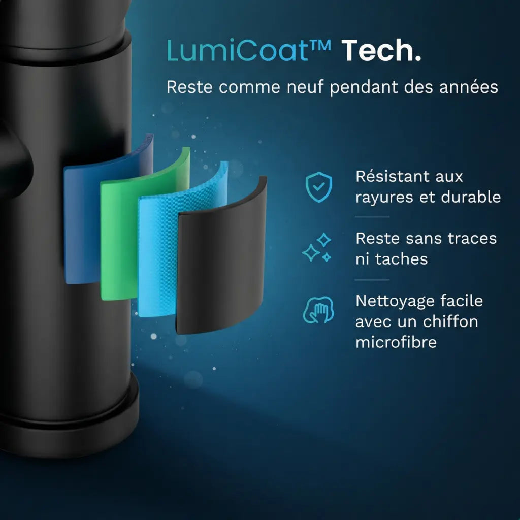 Mitigeur de lavabo – WC – Noir [ZOE]