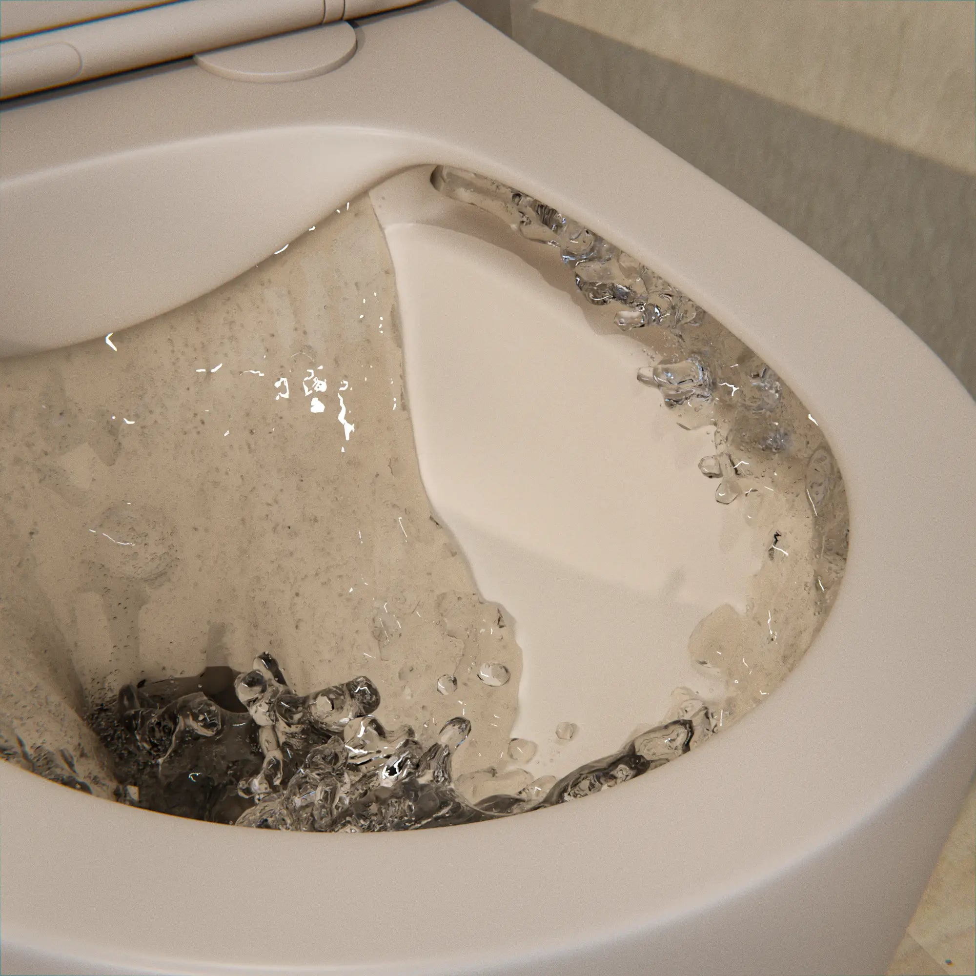 WC suspendu Varo - sans cadre - siège Soft-Close - taupe